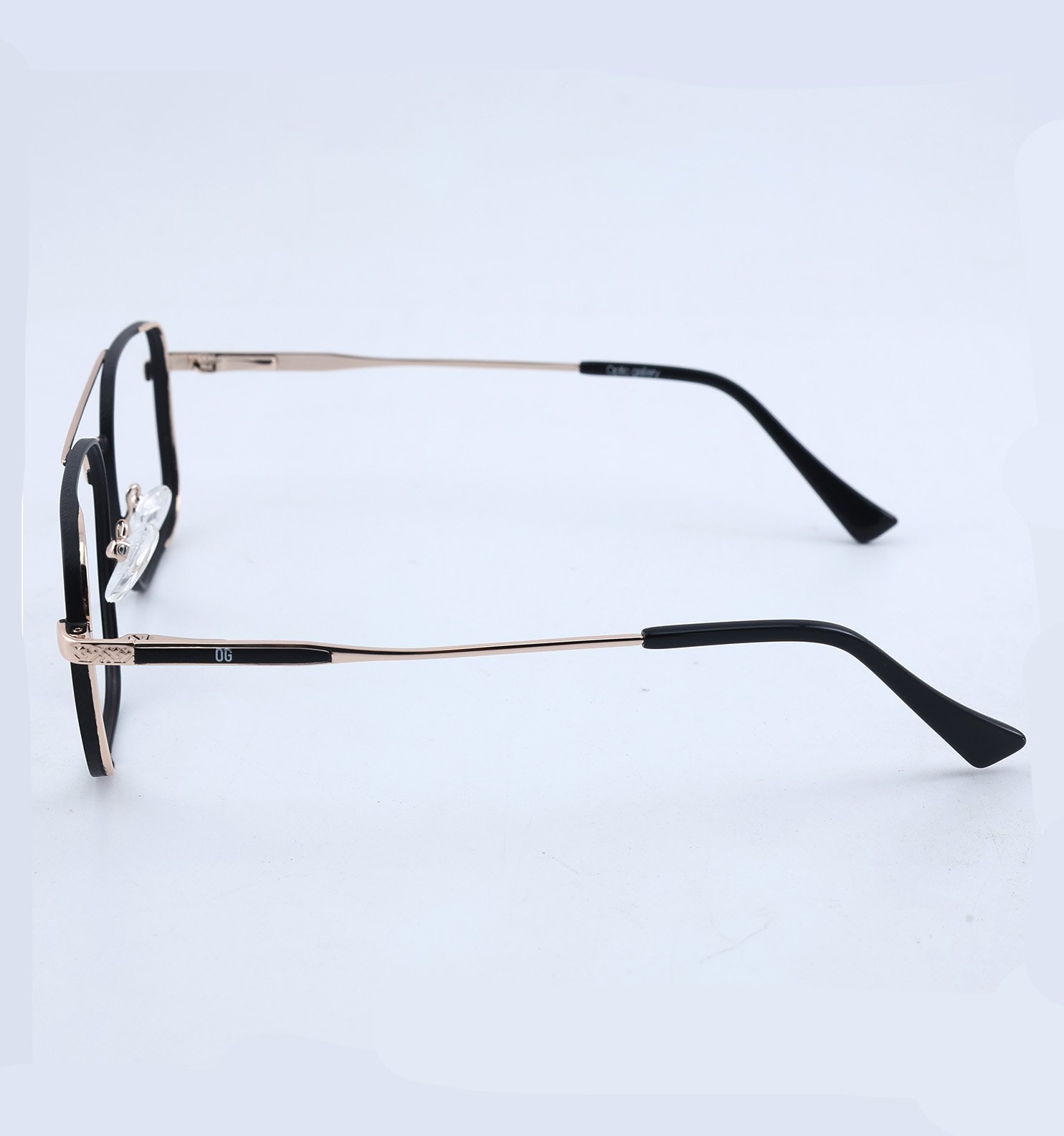OG Goldline Square Full Rim Eyeglasses | Premium Golden Accent Optical Frame