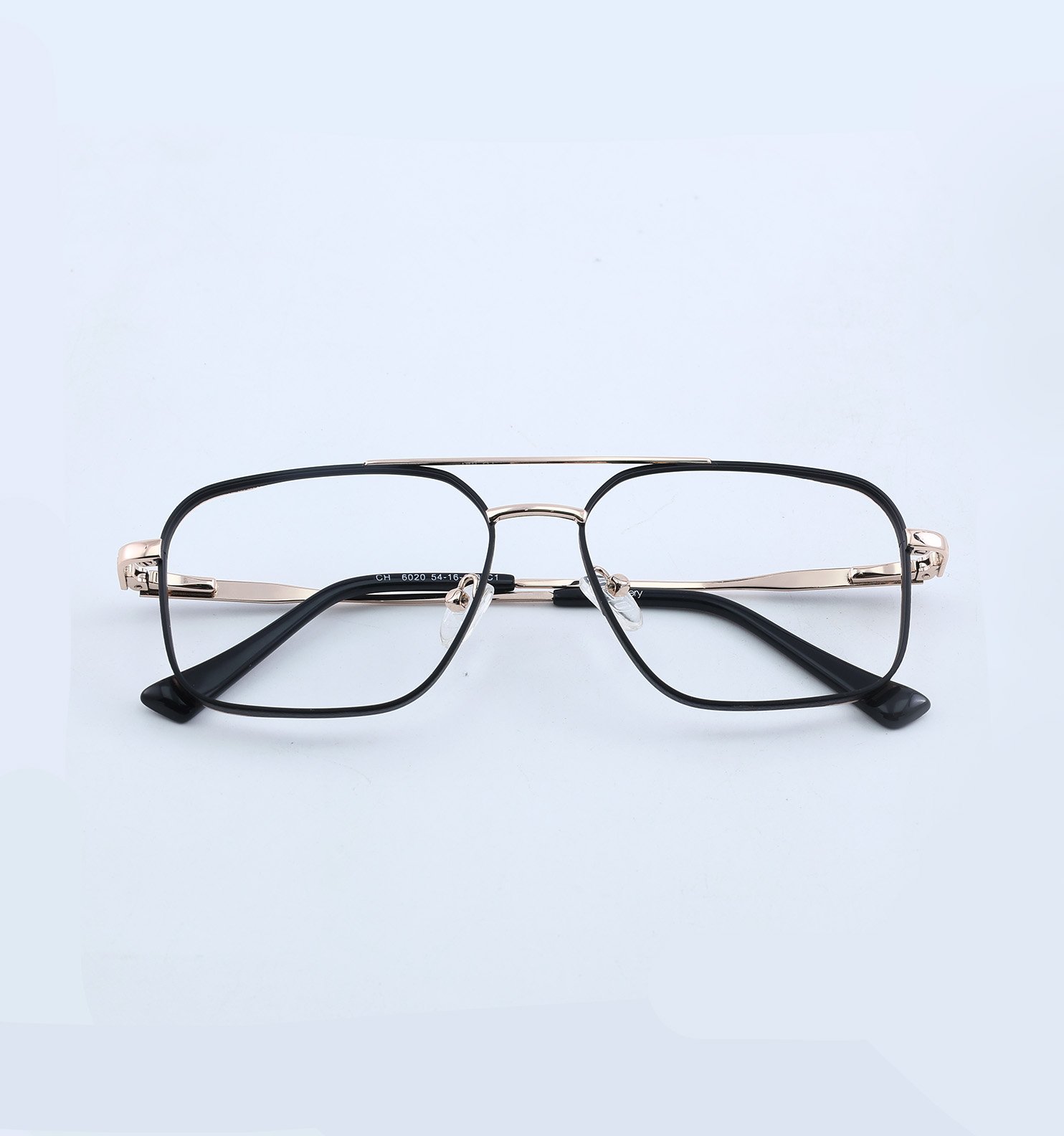 OG Goldline Square Full Rim Eyeglasses | Premium Golden Accent Optical Frame