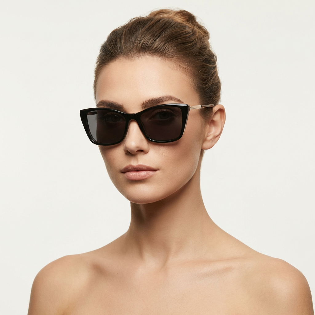 OG Graphite Grace | Black Frame Square Eyeglasses