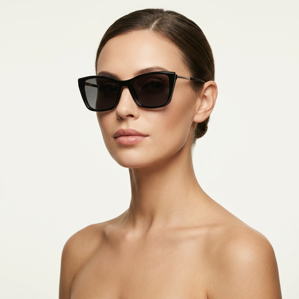 OG Graphite Grace | Black Frame Square Eyeglasses