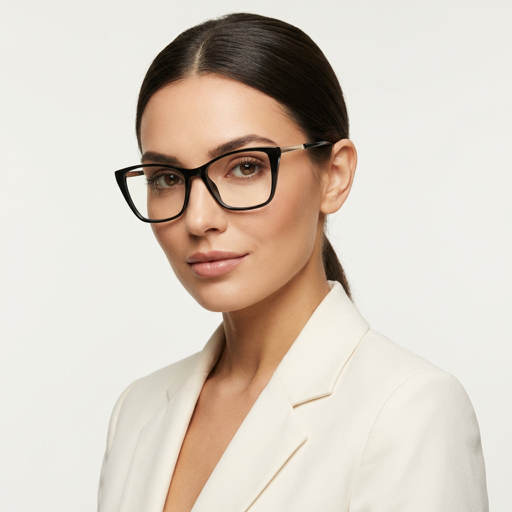 OG Graphite Grace | Black Frame Square Eyeglasses