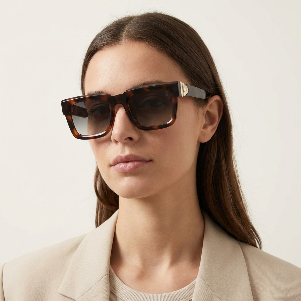 OG Havana Luxe | Bold Square Gradient Sunglasses