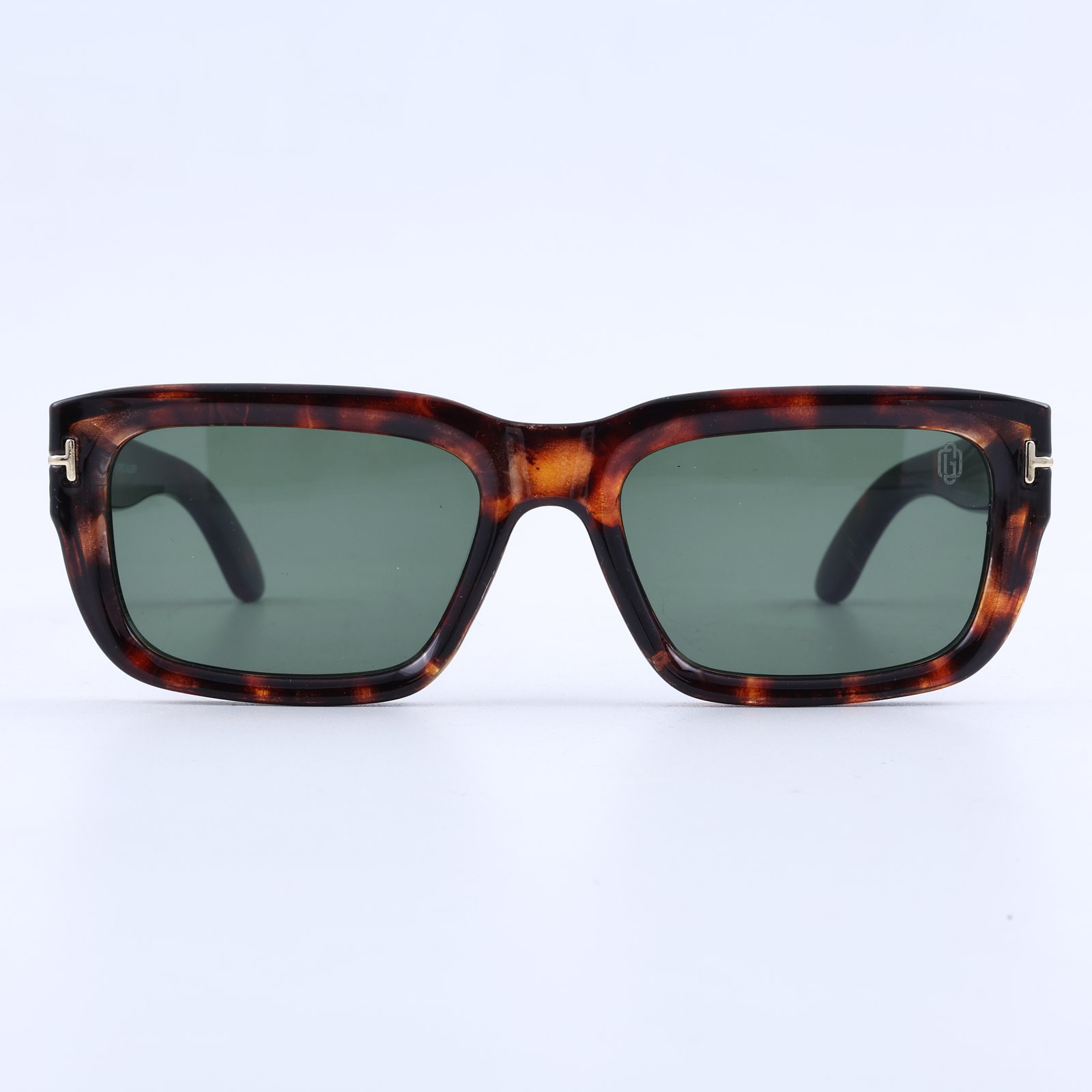 OG Havana Regent | Luxury Tortoise Square Sunglasses with Forest Green Lenses