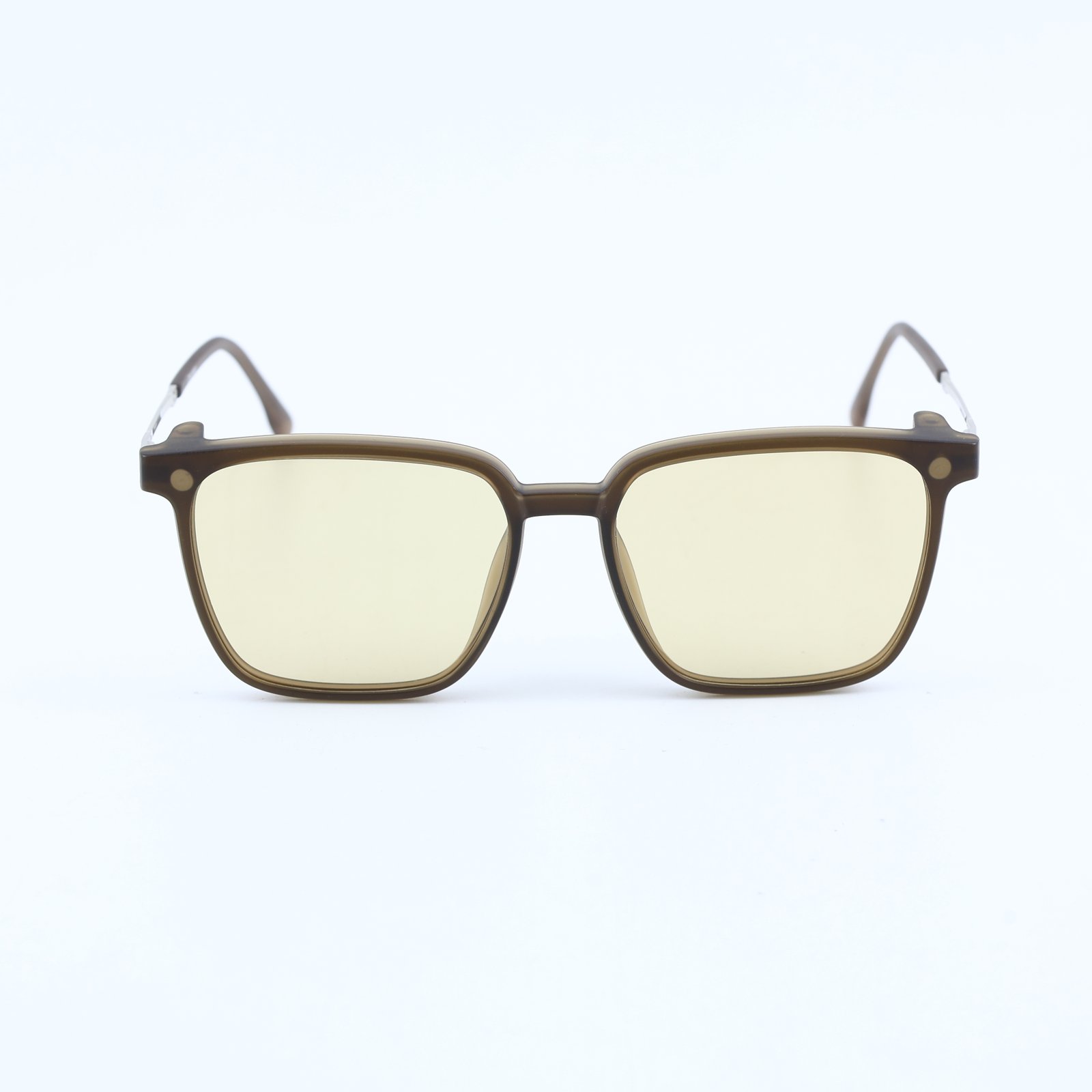 OG Ice Crystal | Clear Frame Square Sunglasses For Men