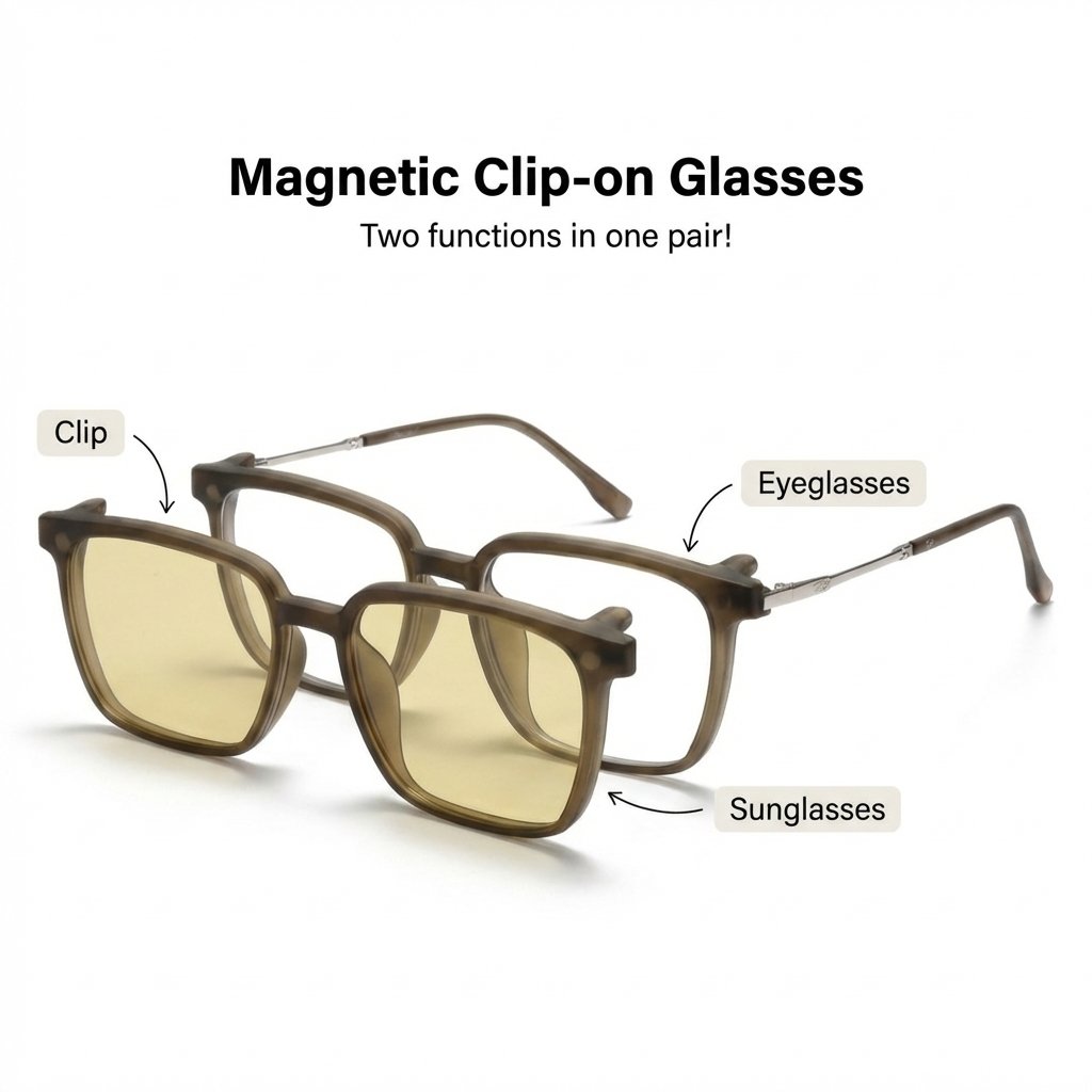 OG Ice Crystal | Clear Frame Square Sunglasses For Men