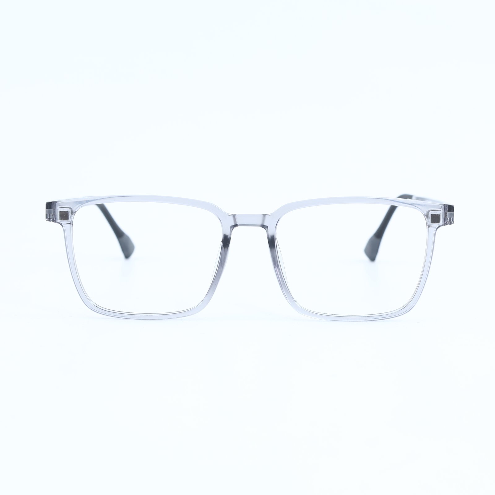 OG Ice Crystal | Clear Frame Square Sunglasses For Men