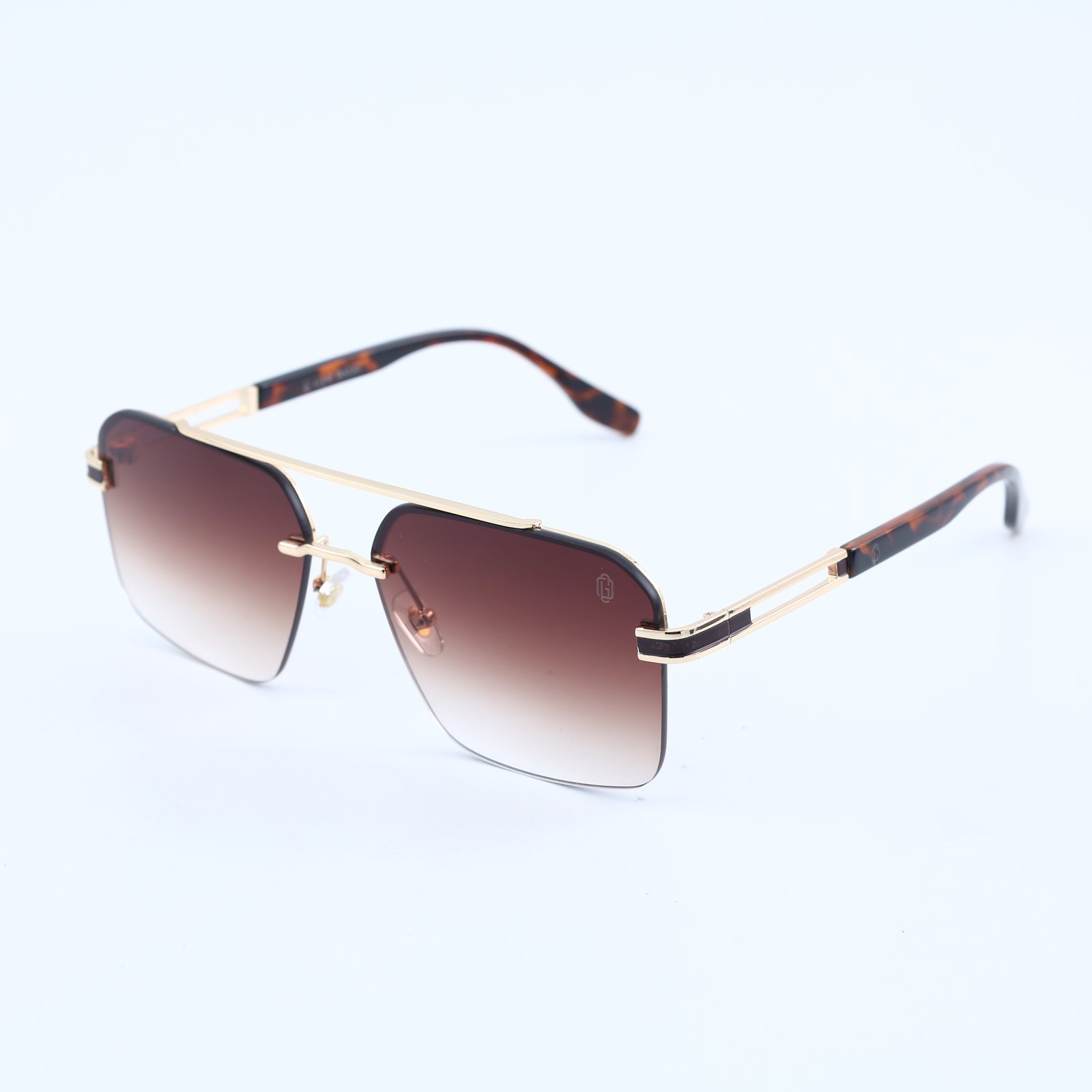 OG Ice Fade | Rimless Blue Gradient Shield Sunglasses