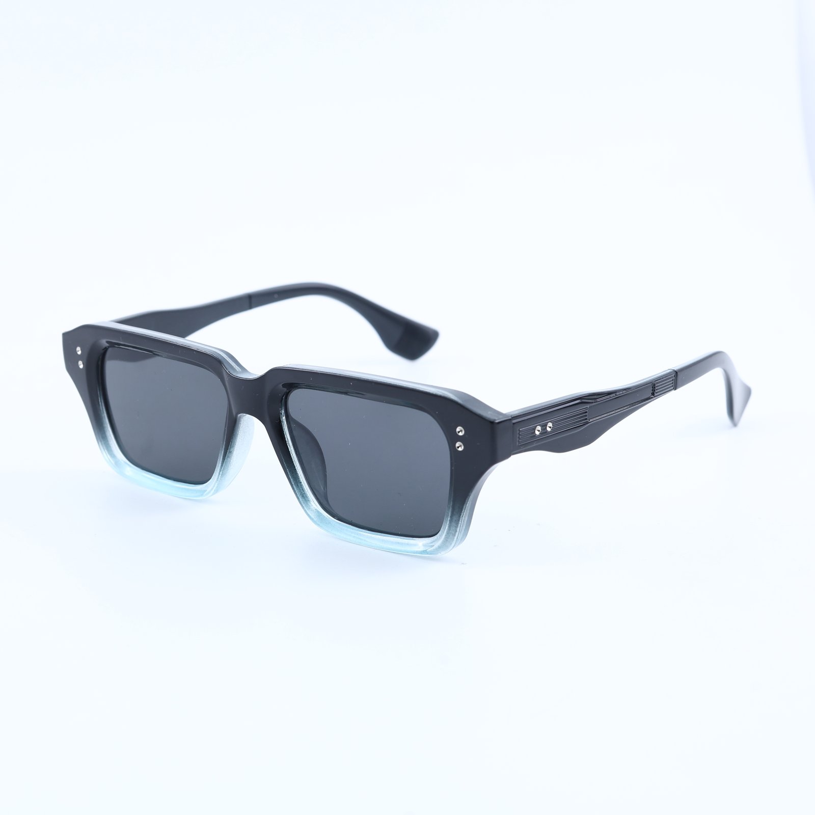 OG Lime Smoke | Transparent Square Sunglasses