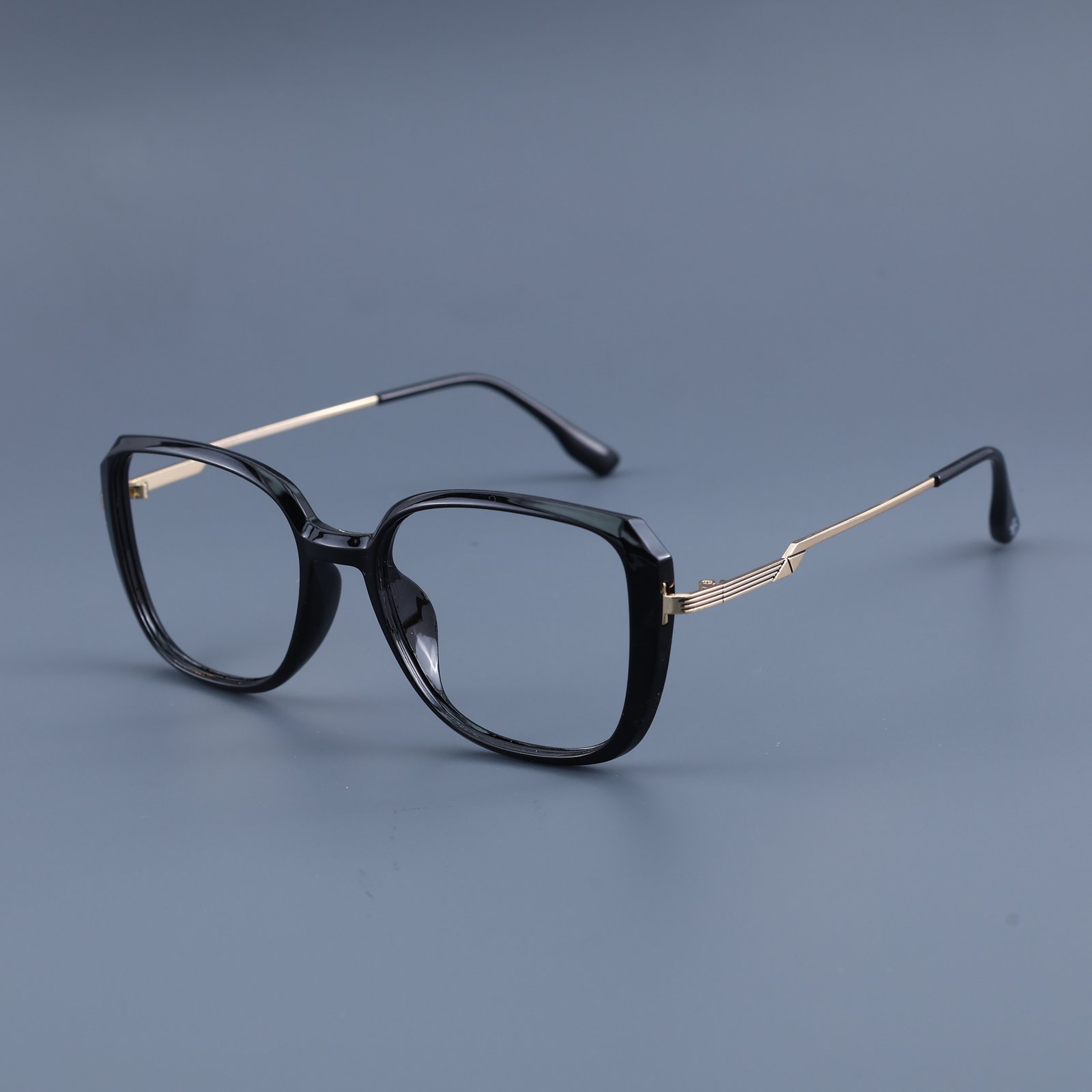 OG Luxe Line | Black & Gold Premium Square Eyeglasses