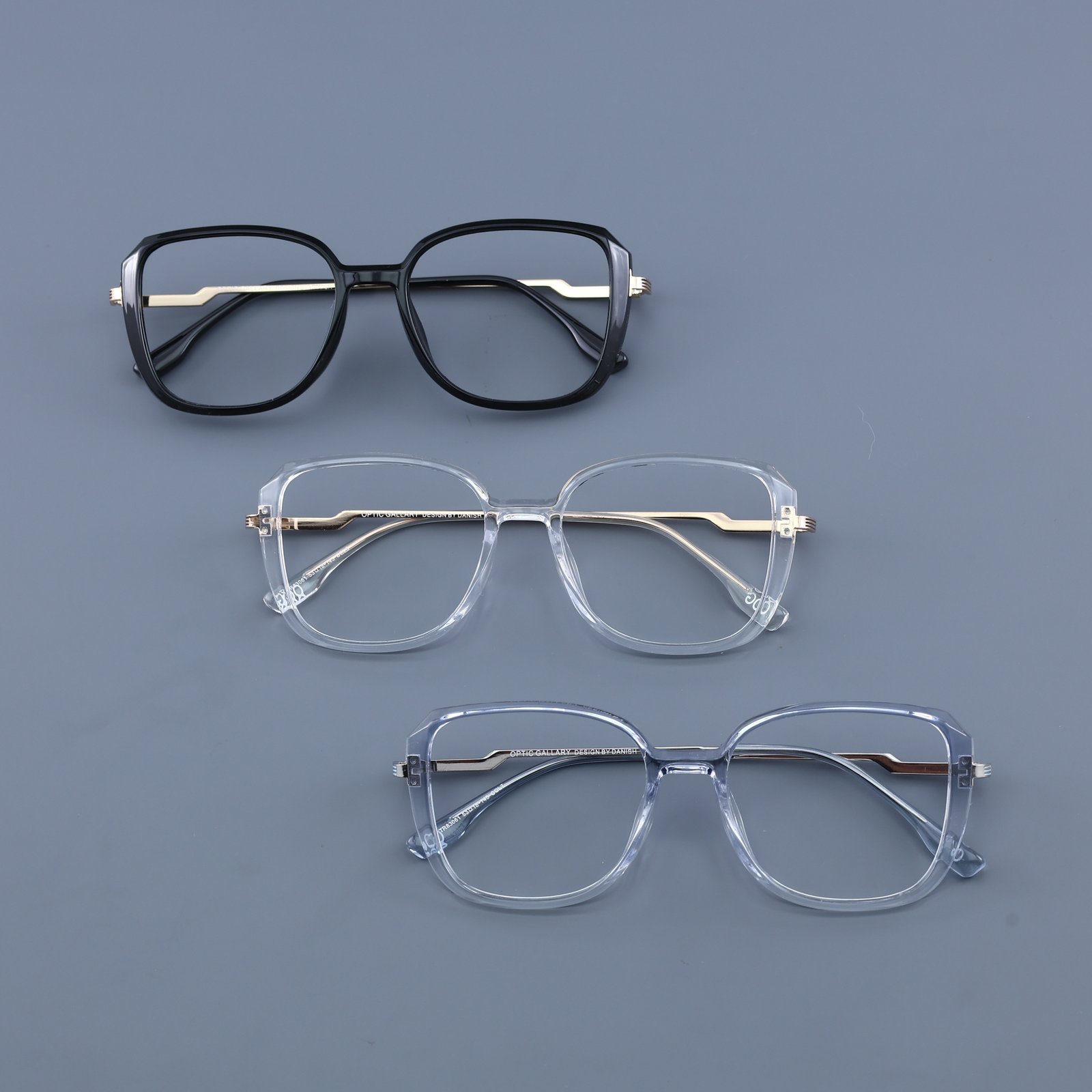 OG Luxe Line | Black & Gold Premium Square Eyeglasses