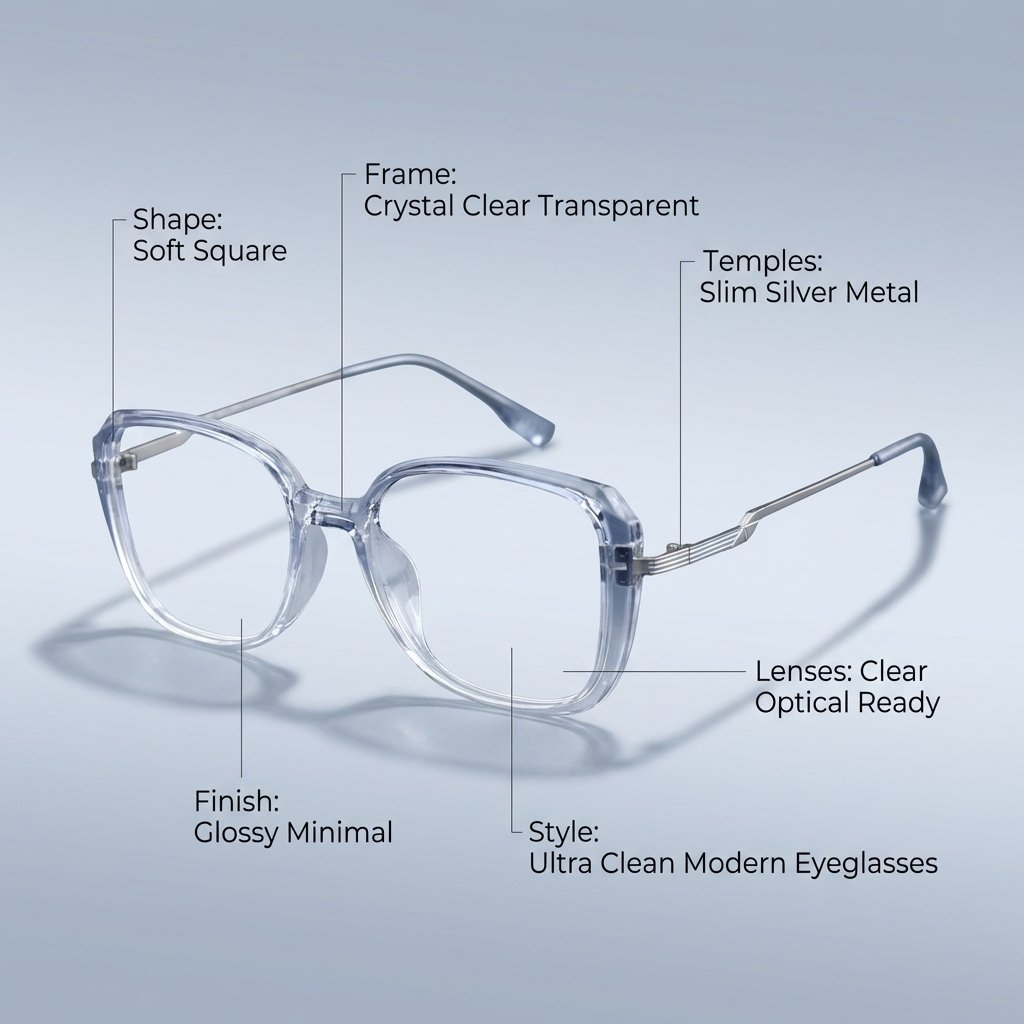 OG Luxe Line | Black & Gold Premium Square Eyeglasses