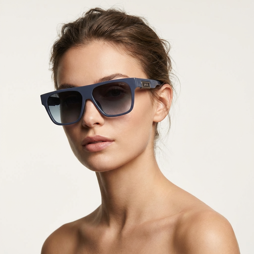 OG Midnight Crest | Luxe Shield Square Sunglasses