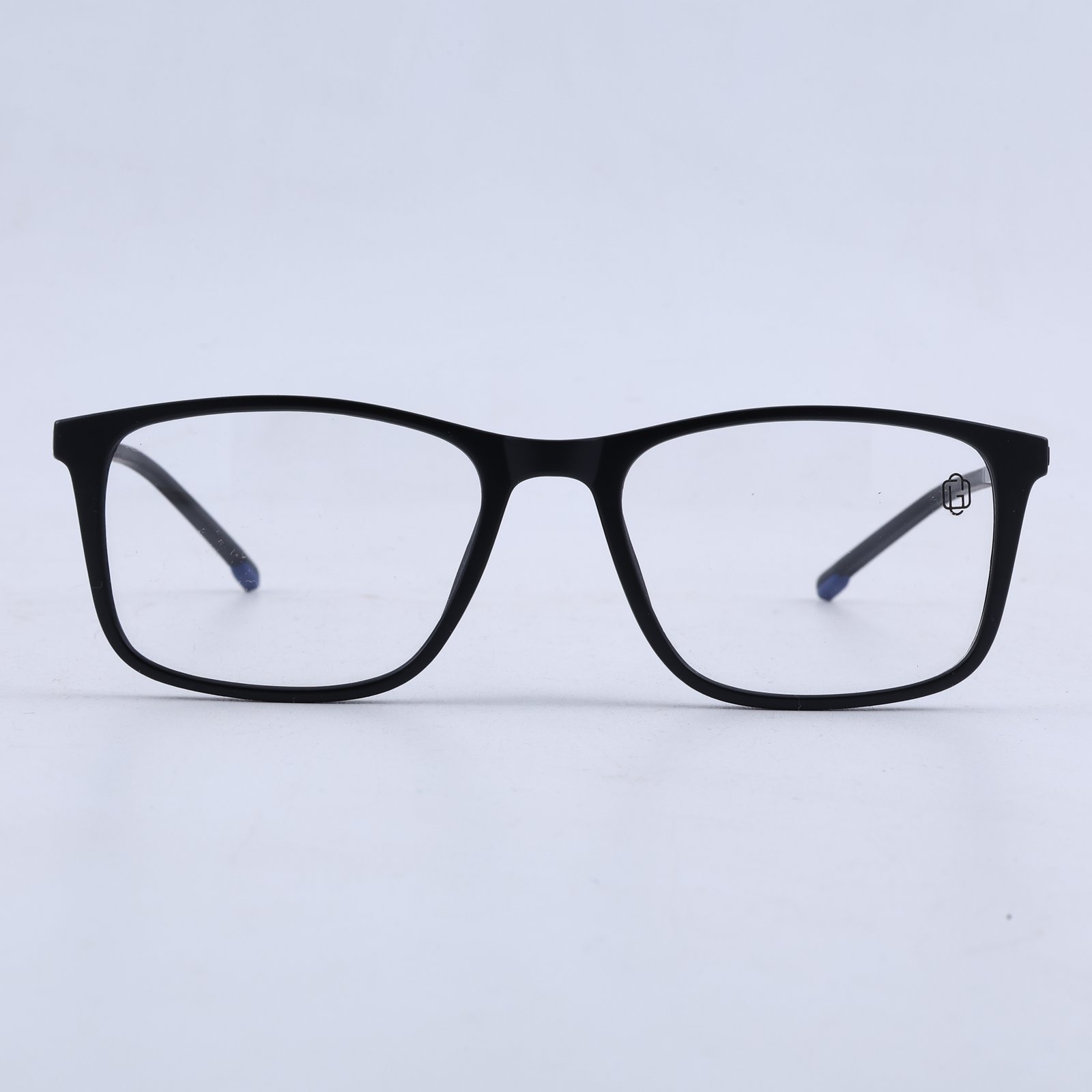 OG Midnight Ember | Ultra-Slim Matte Black Square Sunglasses with Amber Vision Lenses & Minimal Titanium Temples