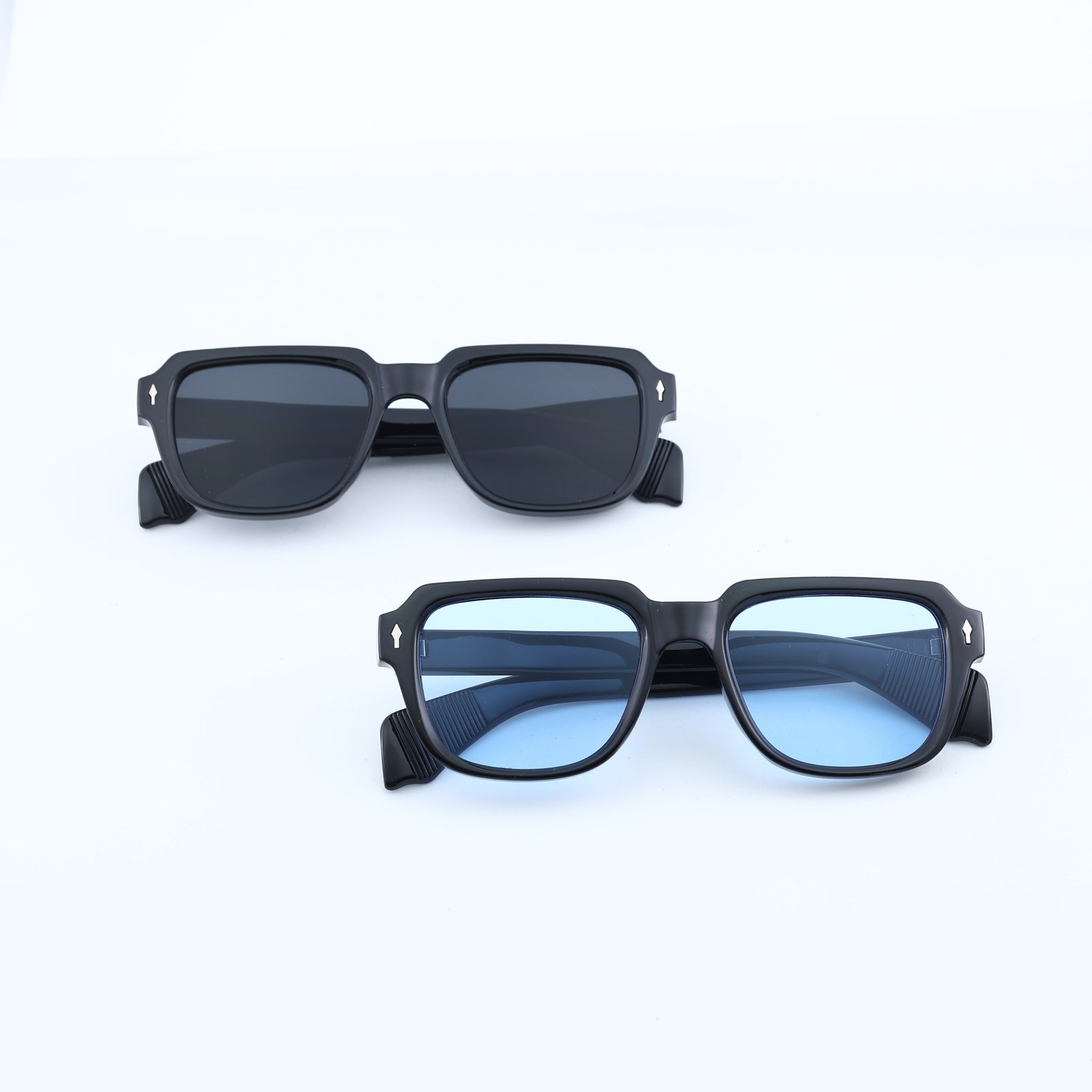 OG Midnight Ice | Classic Blue Tint Square Sunglasses
