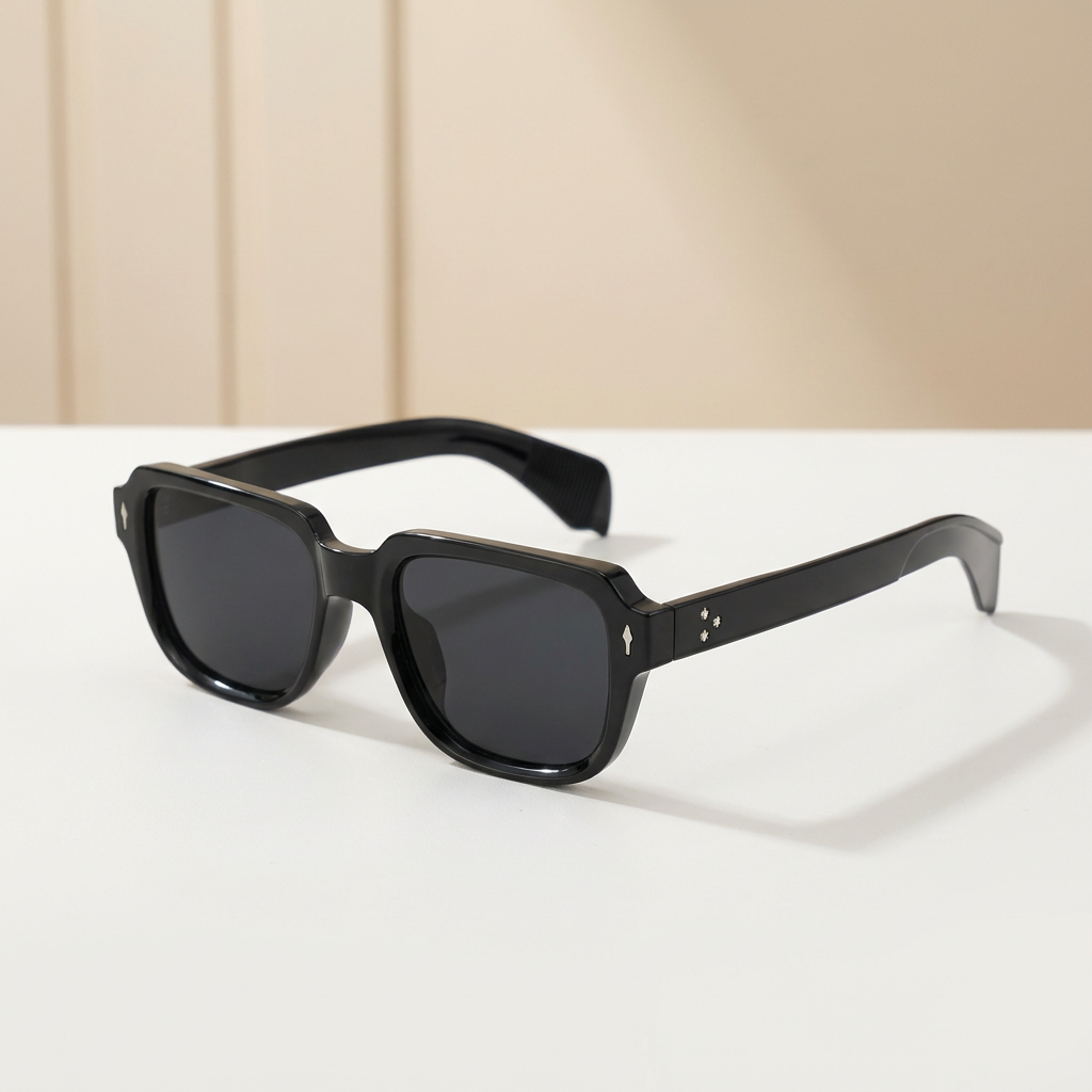 OG Midnight Ice | Classic Blue Tint Square Sunglasses