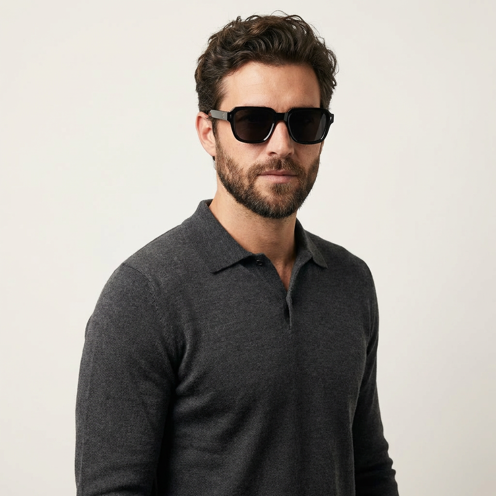 OG Midnight Ice | Classic Blue Tint Square Sunglasses