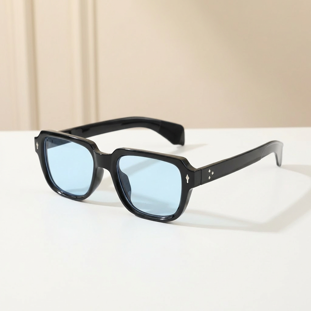 OG Midnight Ice | Classic Blue Tint Square Sunglasses