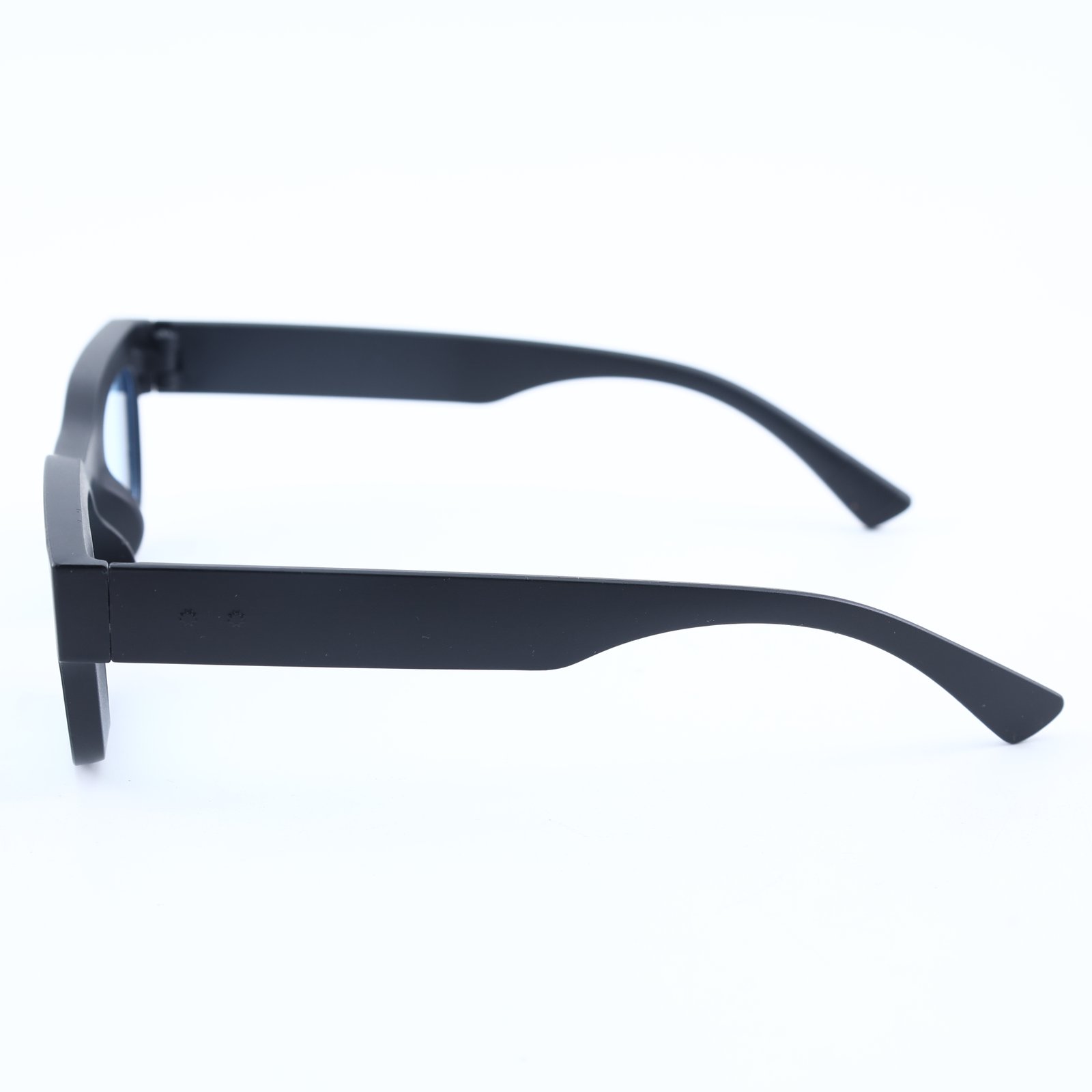 OG Midnight Ice | Matte Black Slim Rectangle Sunglasses
