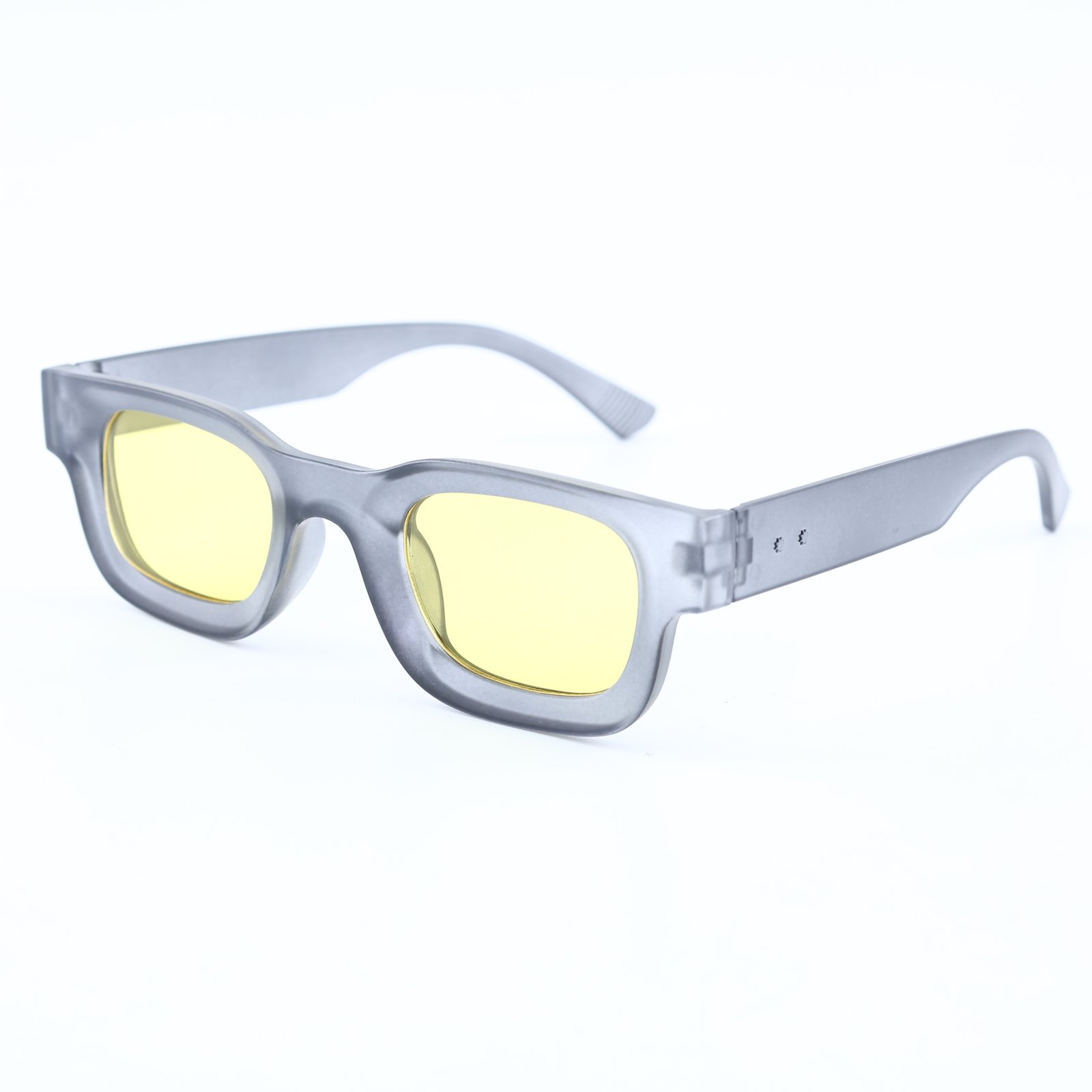 OG Midnight Ice | Matte Black Slim Rectangle Sunglasses