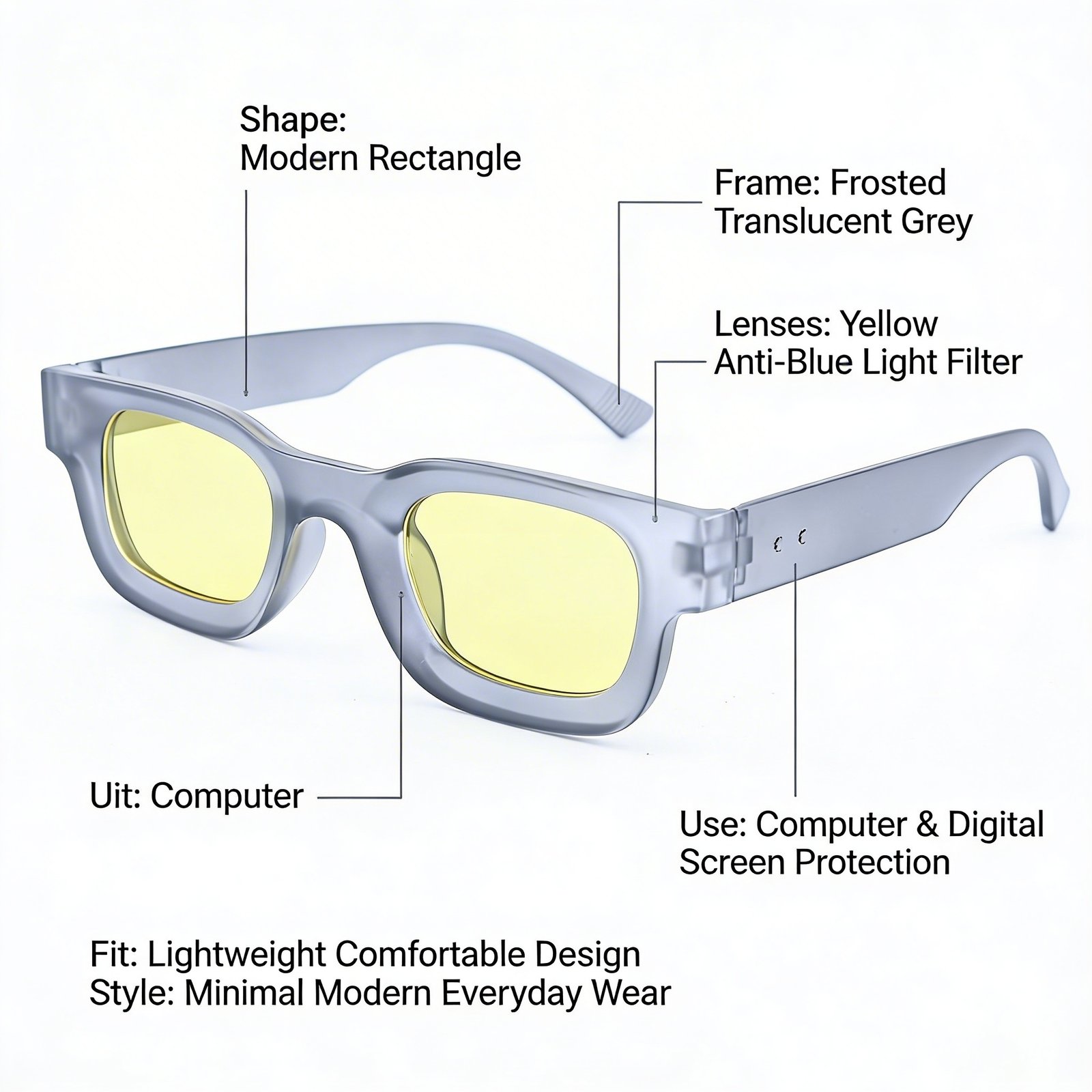 OG Midnight Ice | Matte Black Slim Rectangle Sunglasses