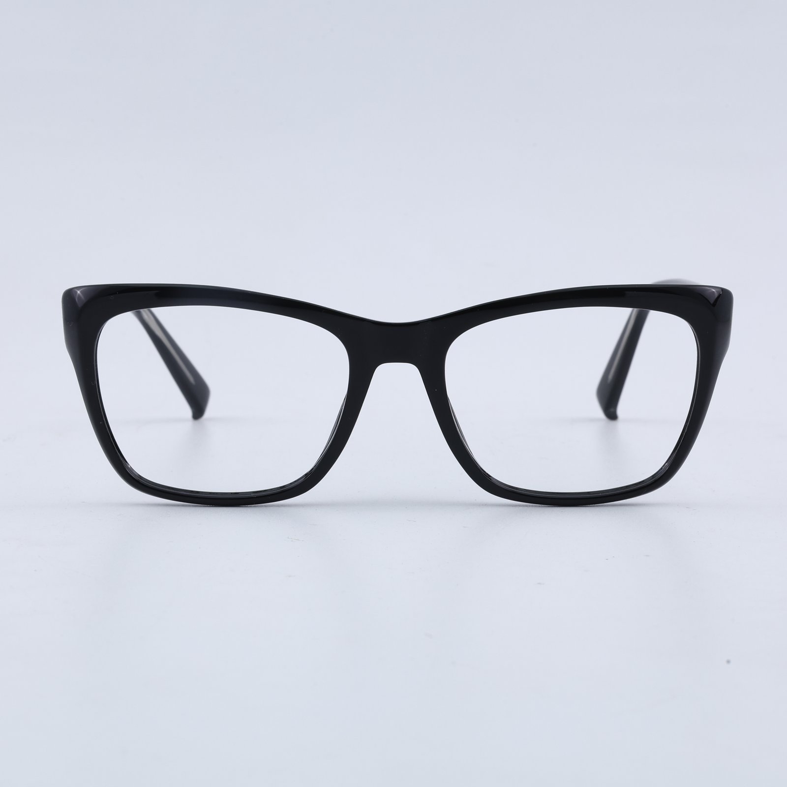 OG Midnight Prime Full Rim Square Eyeglasses | Classic Glossy Black Lightweight Optical Frame for Women