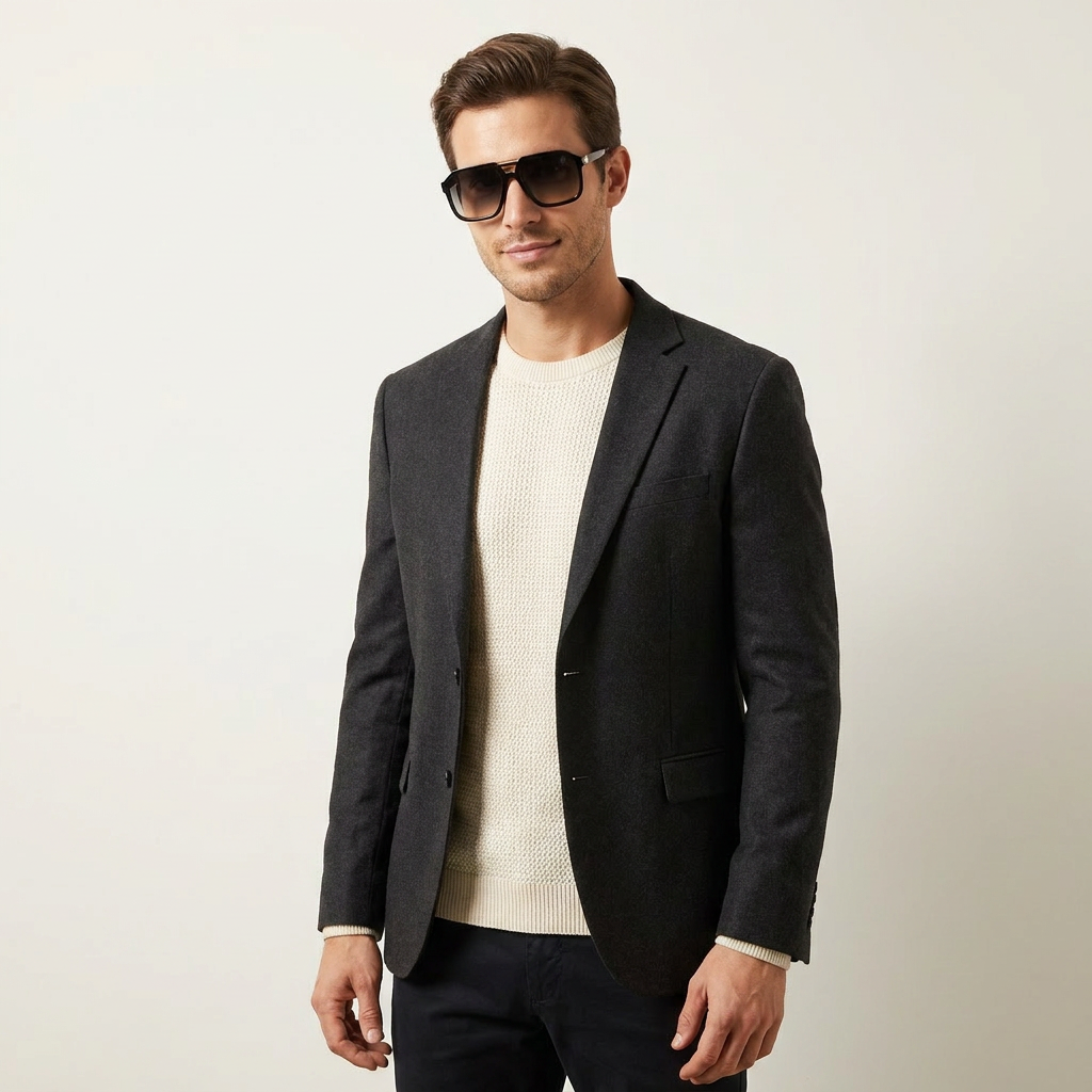 OG Midnight Regent | Luxury Black Navigator Sunglasses with Smoke Gradient Lenses