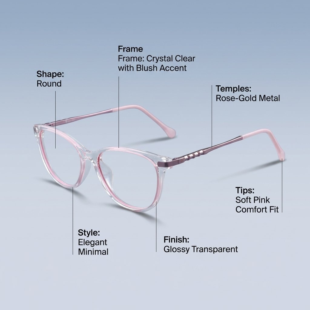 OG Mint Crystal | Fresh Green Transparent Eyeglasses