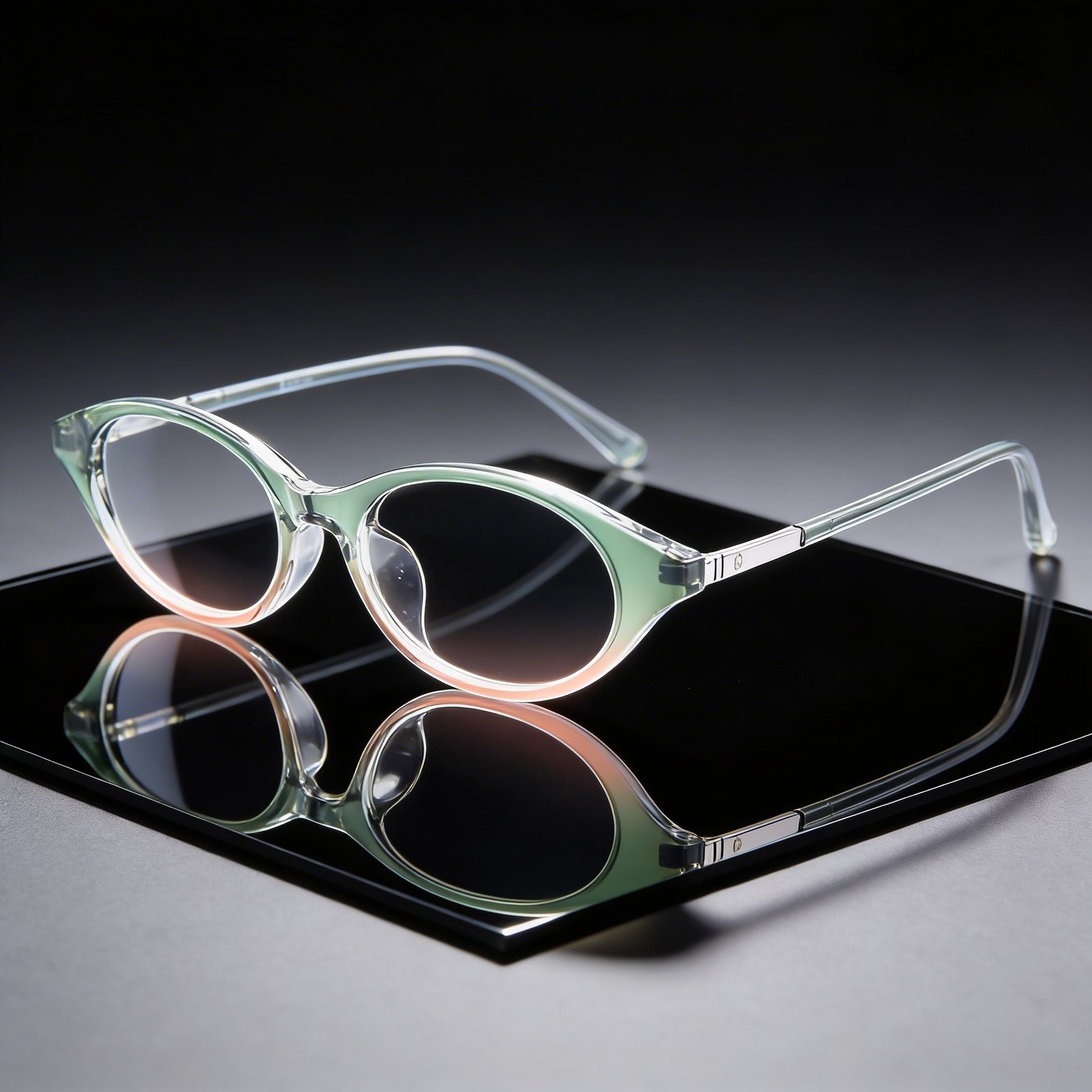 OG Mint Whisper Full Rim Oval Eyeglasses | Transparent Dual Tone Pastel Lightweight Optical Frame for Women