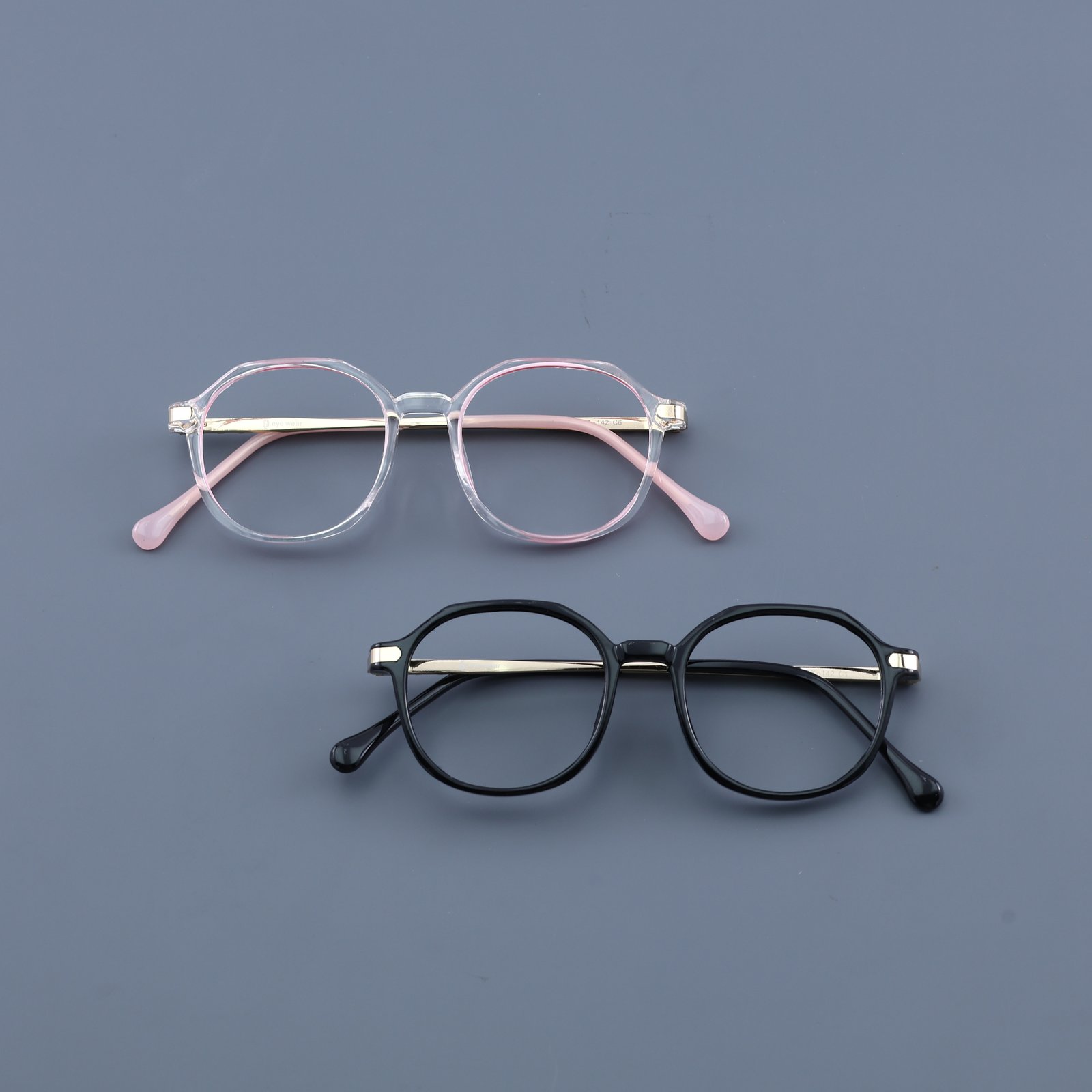 OG Monarch Round | Black & Gold Premium Eyeglasses