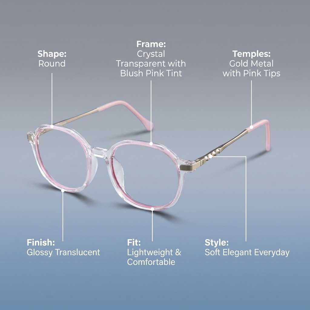 OG Monarch Round | Black & Gold Premium Eyeglasses