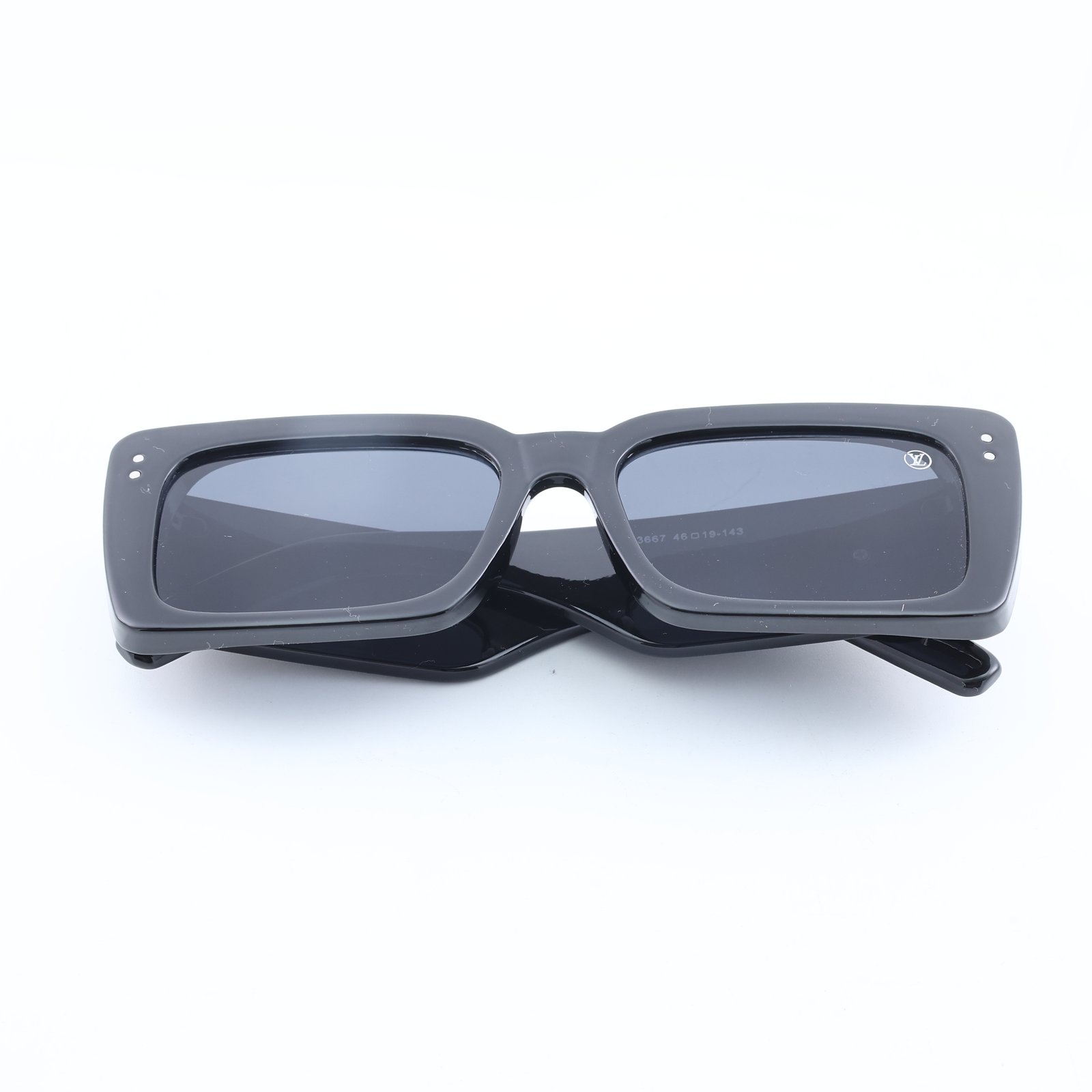 OG Monogram Icon | Bold Black Luxe Square Sunglasses