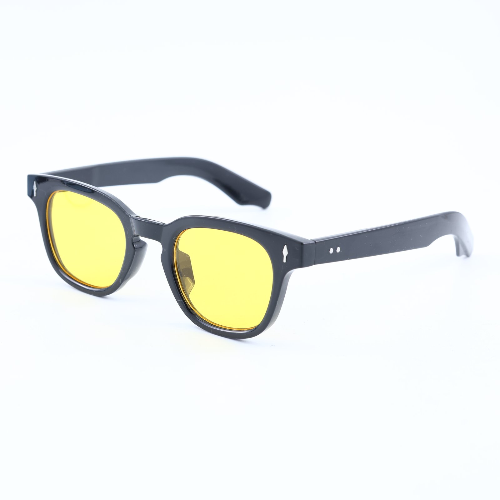 OG Night Vision | Matte Black Round Yellow Lens Sunglasses