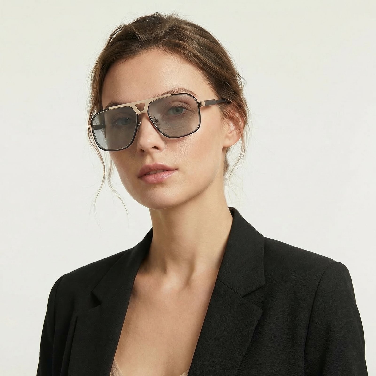 OG Noir Crown | Black Gold Navigator Sunglasses