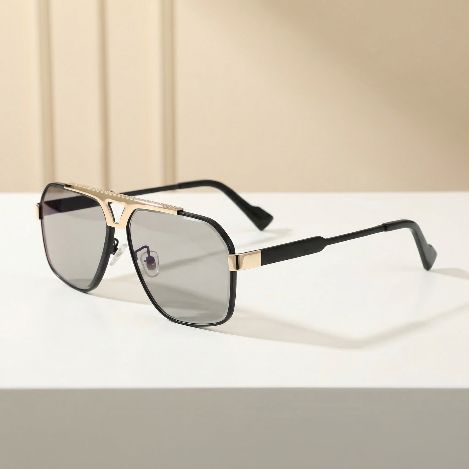 OG Noir Crown | Black Gold Navigator Sunglasses