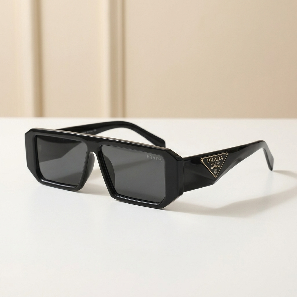 OG Noir Edge | Bold Rectangle Luxe Sunglasses