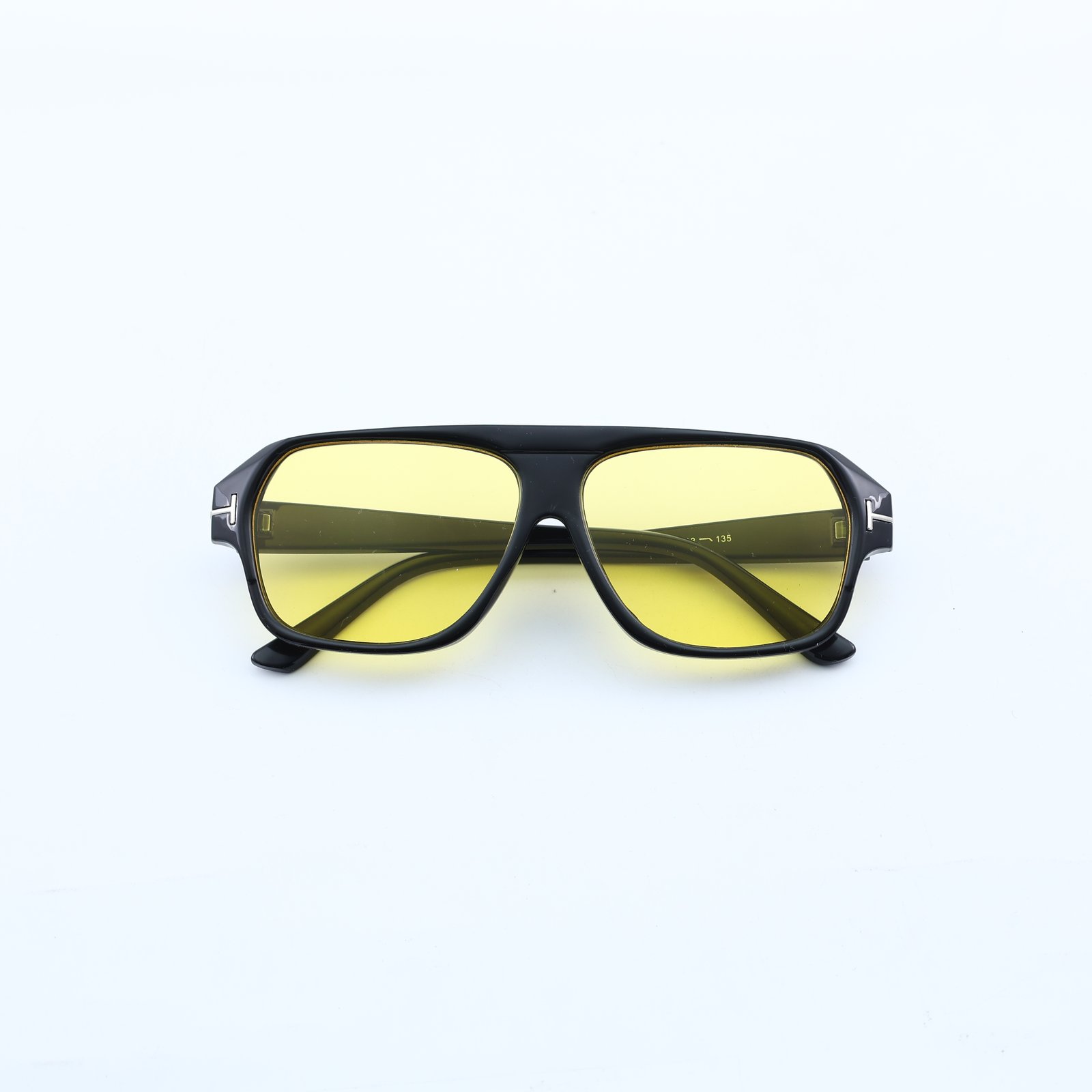 OG Noir Gold | Classic Aviator Yellow Tint Sunglasses