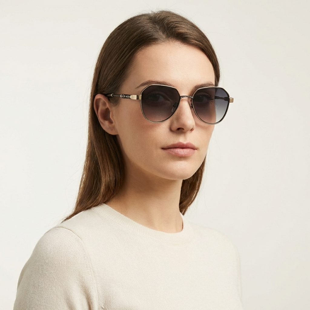 OG Noir Gold | Classic Round Luxe Sunglasses