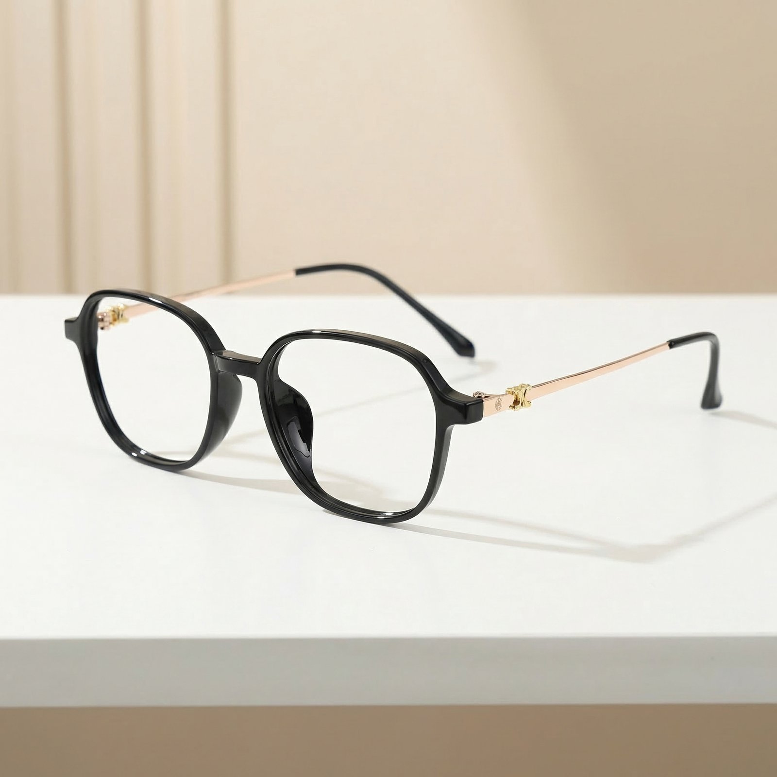 OG Noir Grace | Black Round Minimal Eyeglasses