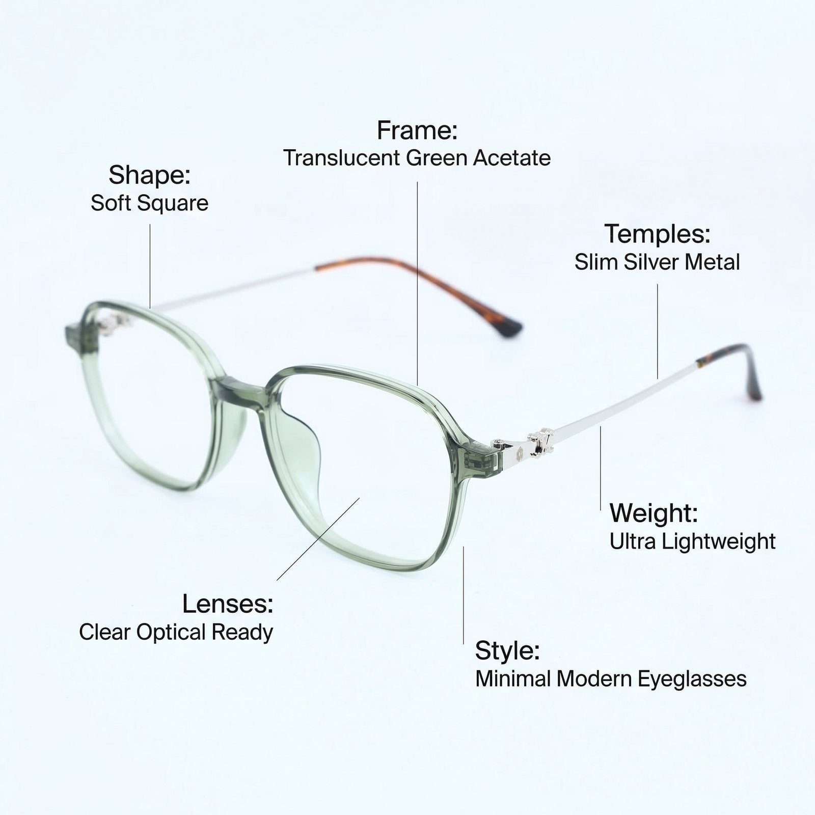 OG Noir Grace | Black Round Minimal Eyeglasses