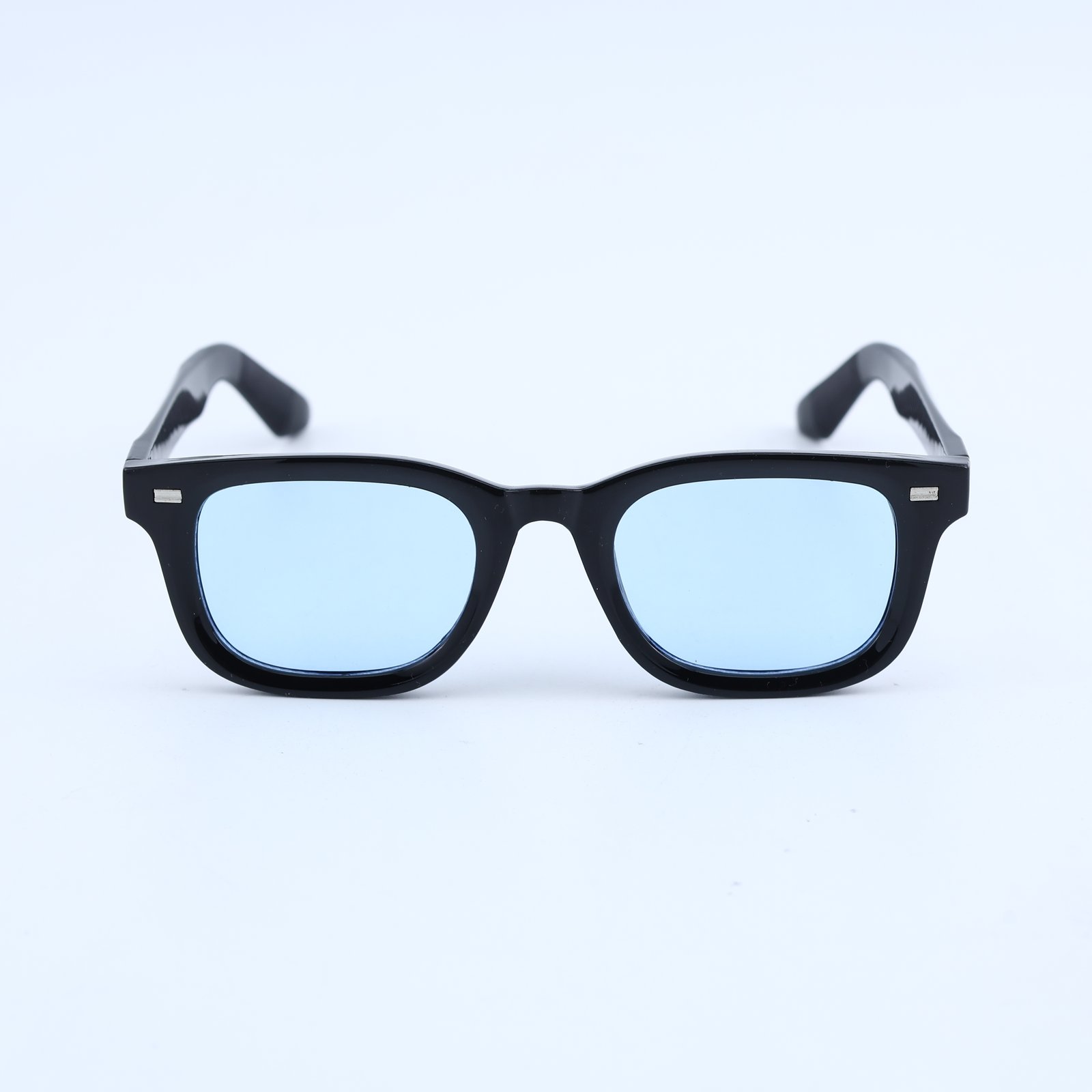 OG Noir Ice | Classic Square Blue Tint Sunglasses