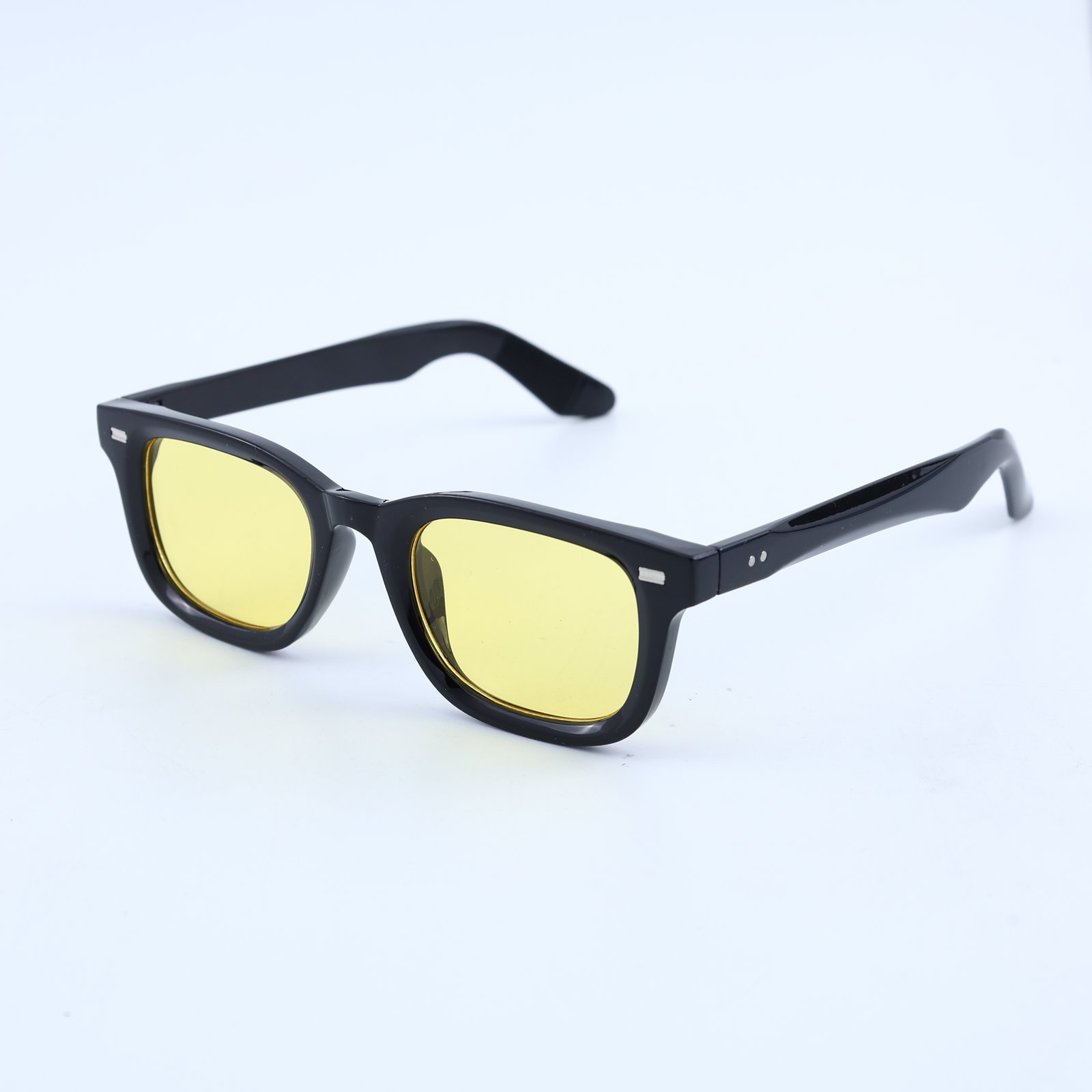 OG Noir Ice | Classic Square Blue Tint Sunglasses