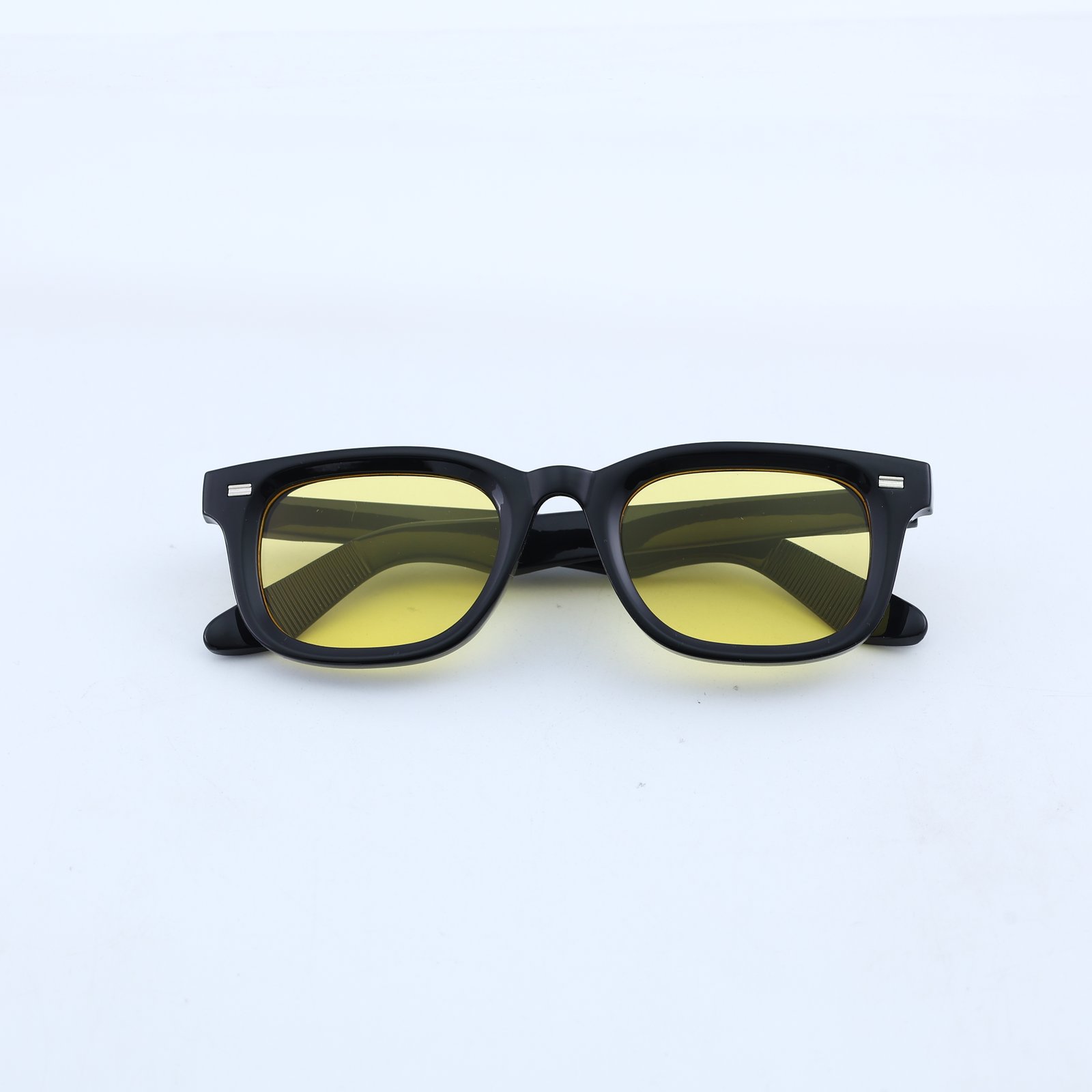 OG Noir Ice | Classic Square Blue Tint Sunglasses