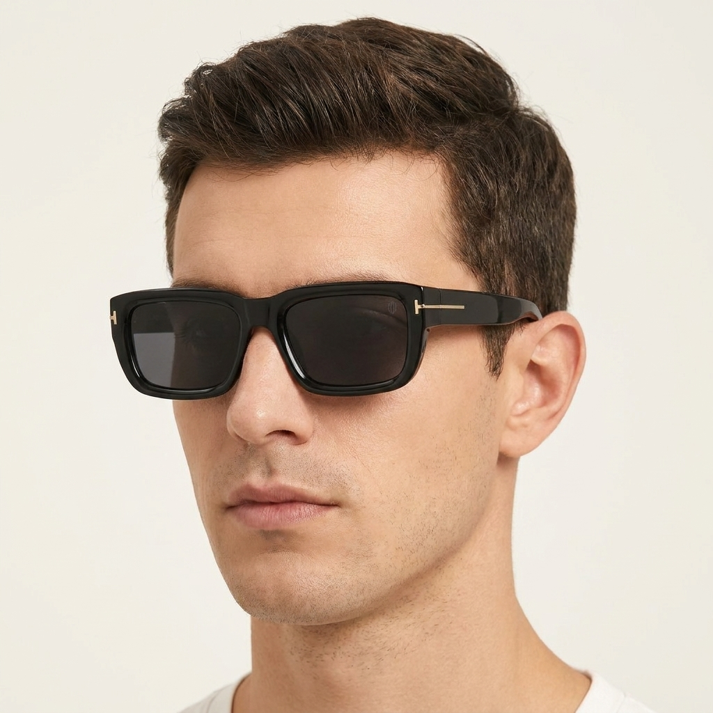 OG Obsidian Edge | Luxury Matte Black Rectangular Optical Frame