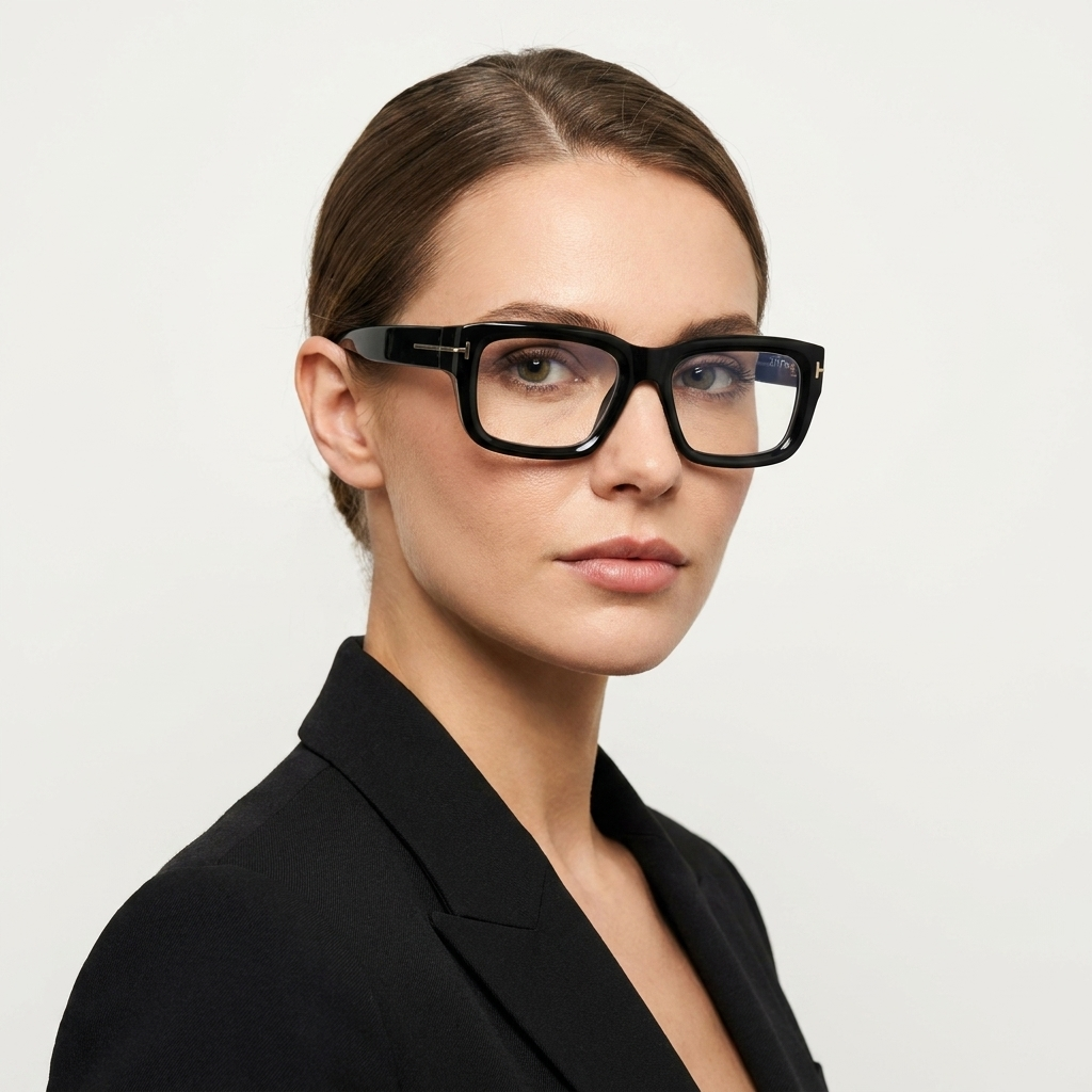 OG Obsidian Edge | Luxury Matte Black Rectangular Optical Frame