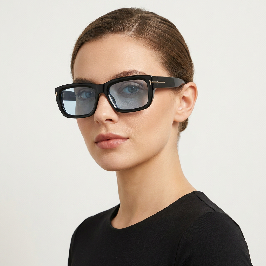 OG Obsidian Edge | Luxury Matte Black Rectangular Optical Frame