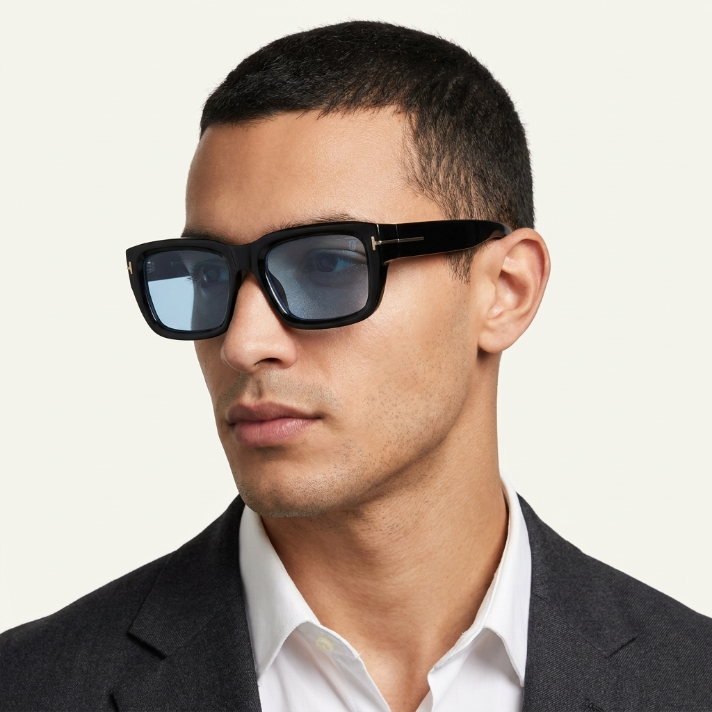 OG Obsidian Edge | Luxury Matte Black Rectangular Optical Frame