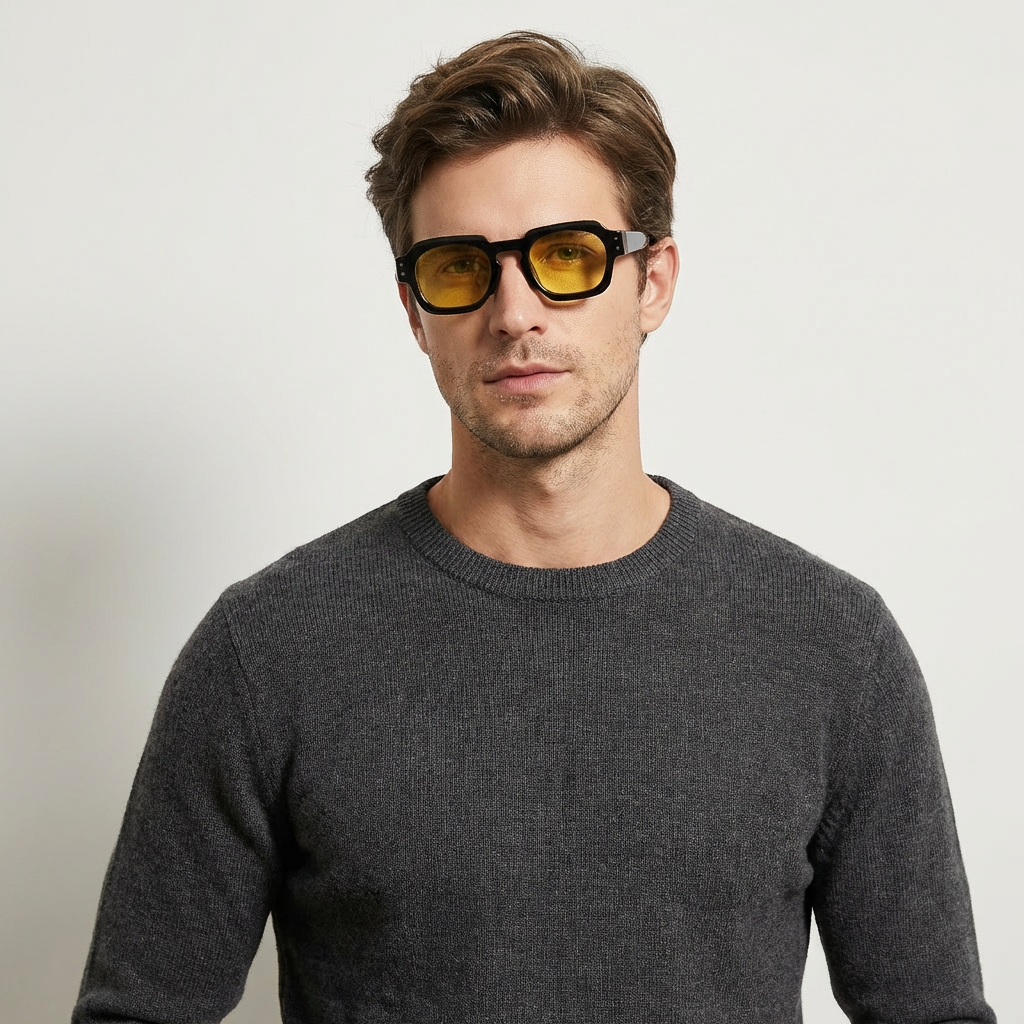 OG Olive Mist | Classic Square Green Tint Sunglasses