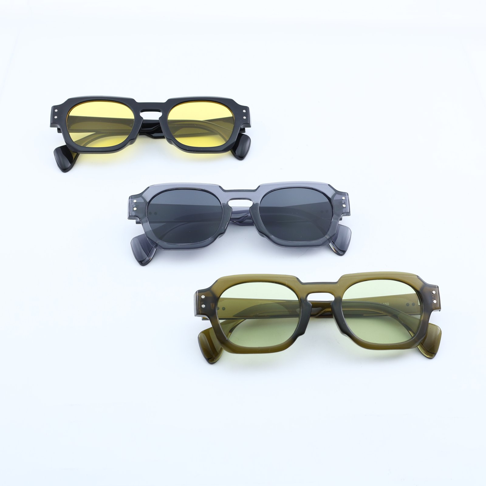 OG Olive Mist | Classic Square Green Tint Sunglasses
