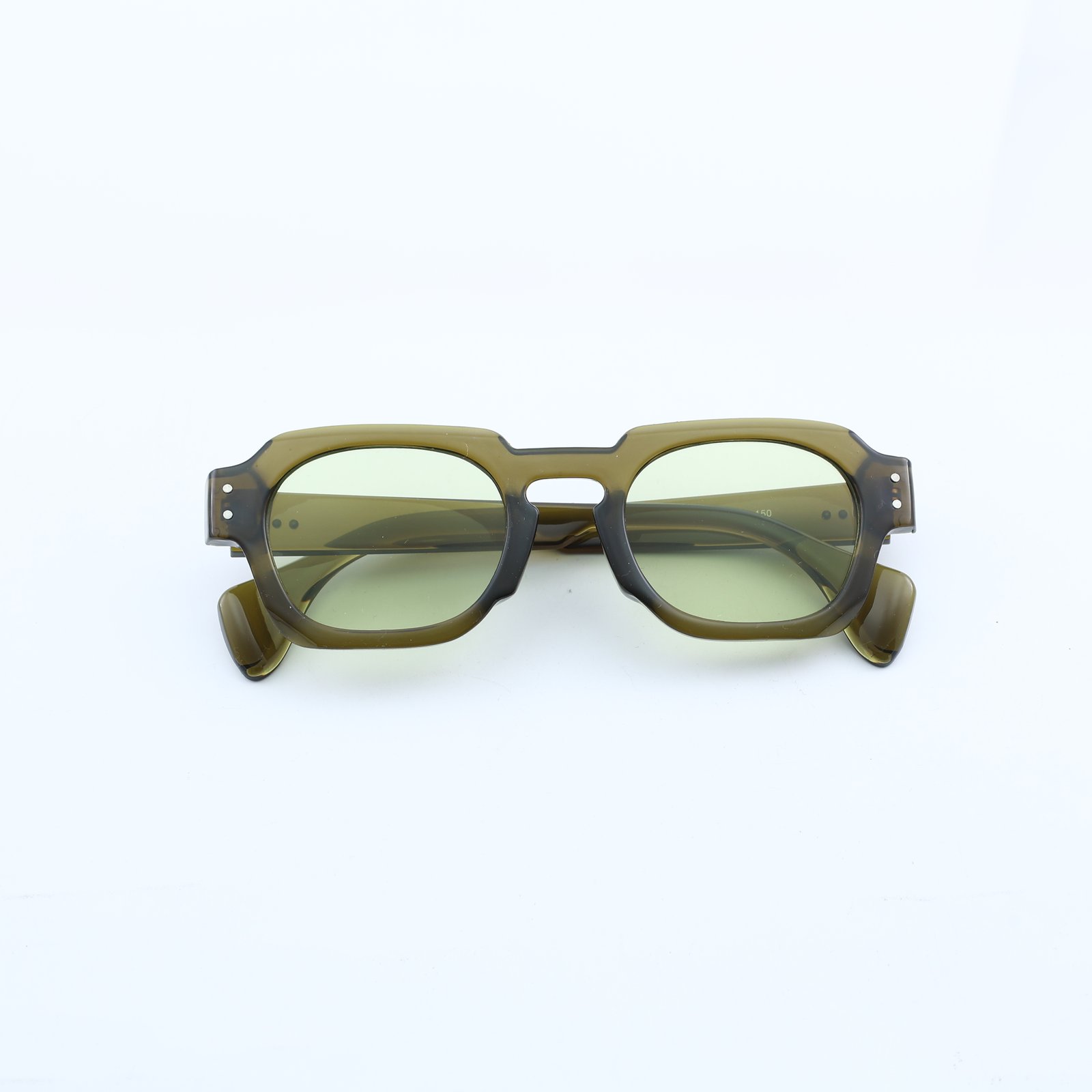 OG Olive Mist | Classic Square Green Tint Sunglasses