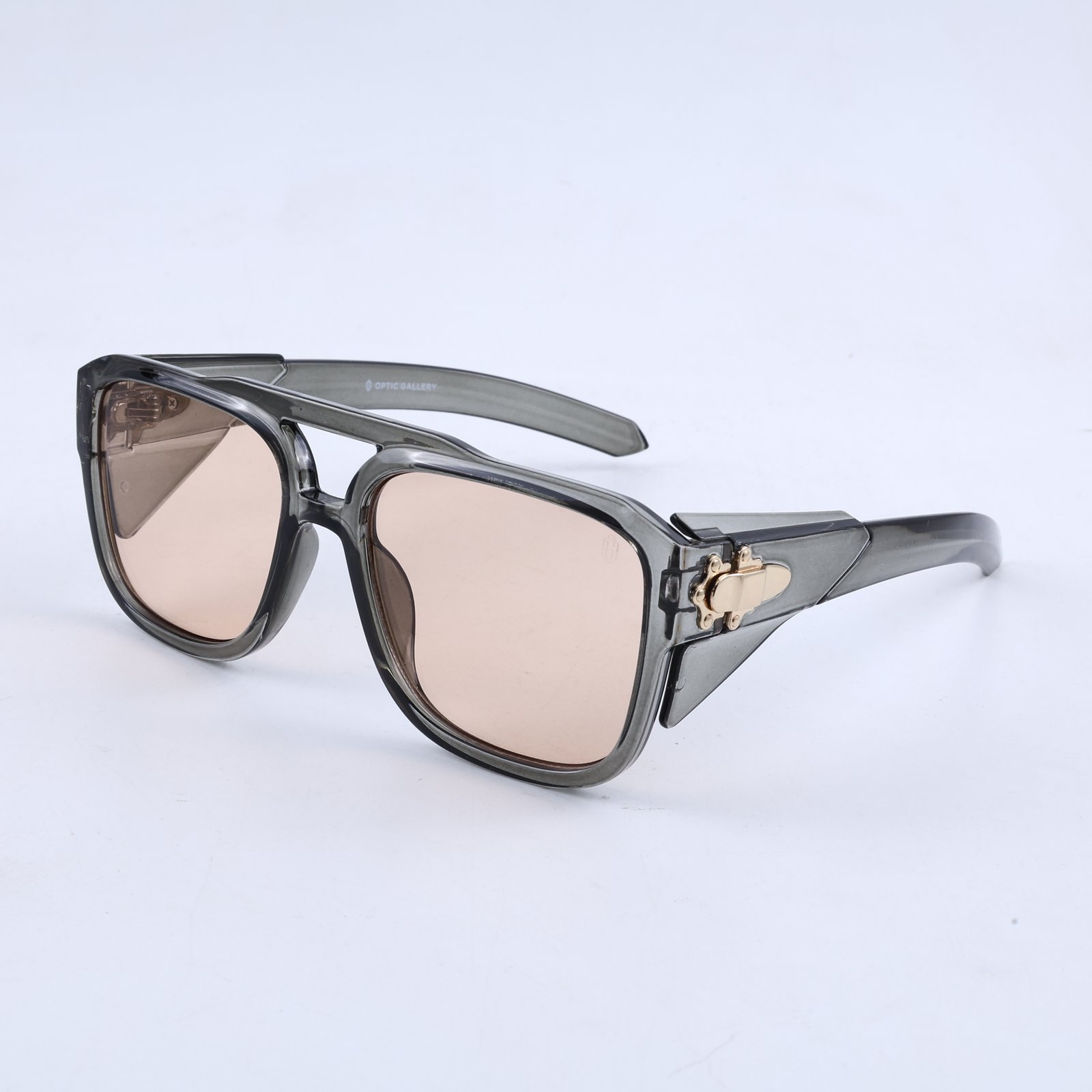 OG Phantom Shield | Smokey Transparent Oversized Sunglasses with Nude Tint Lenses
